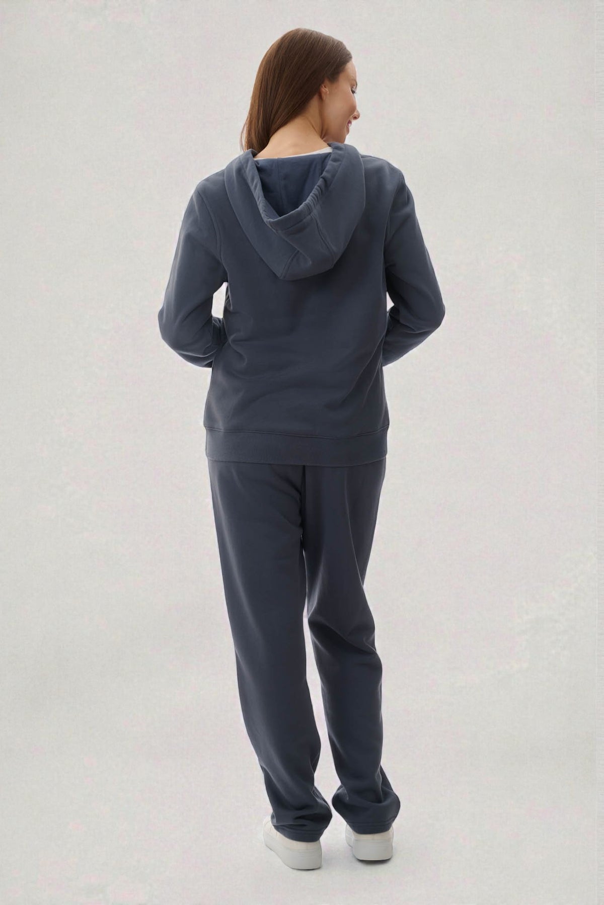 Hooded lounge jacket