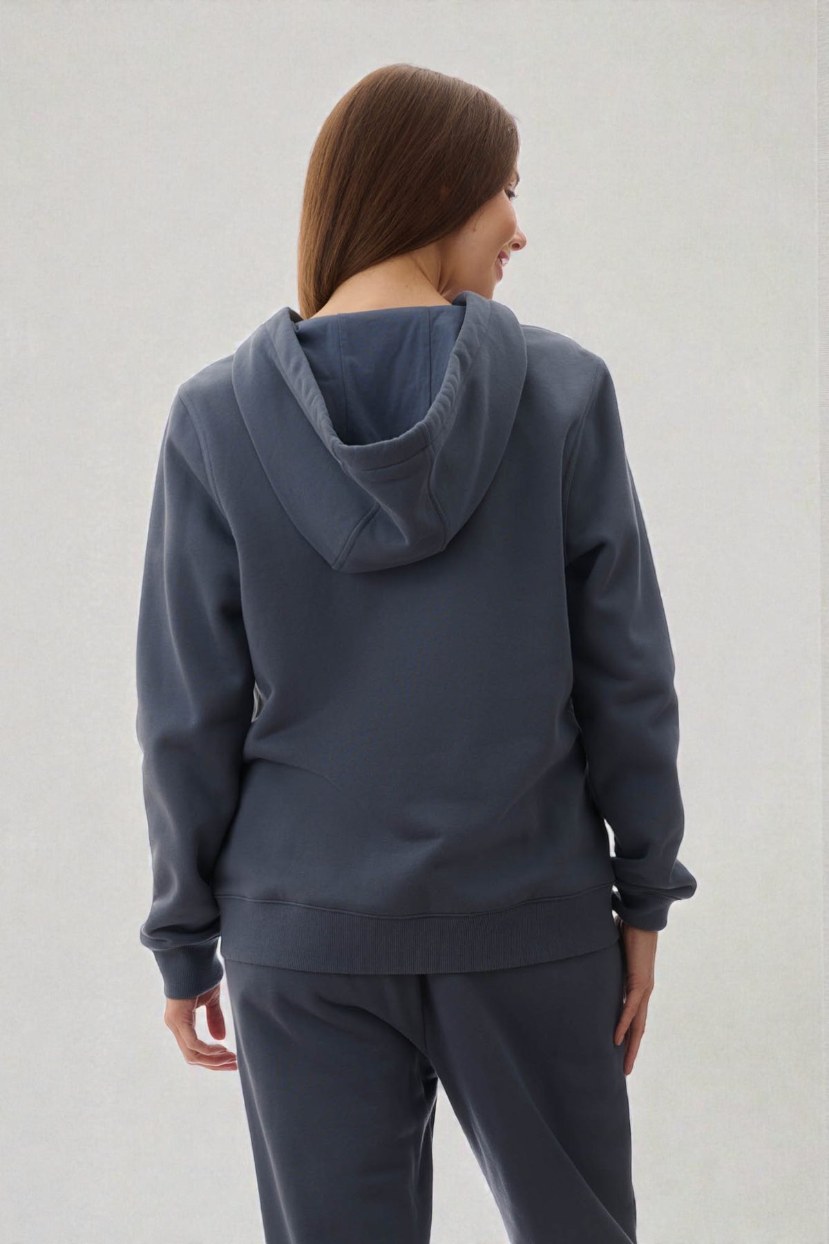 Hooded lounge jacket