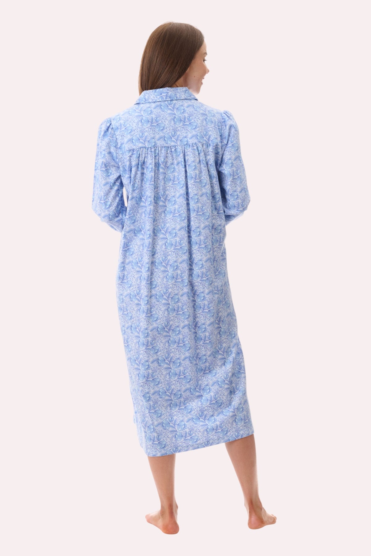 Kora Flannelette mid collared nightie