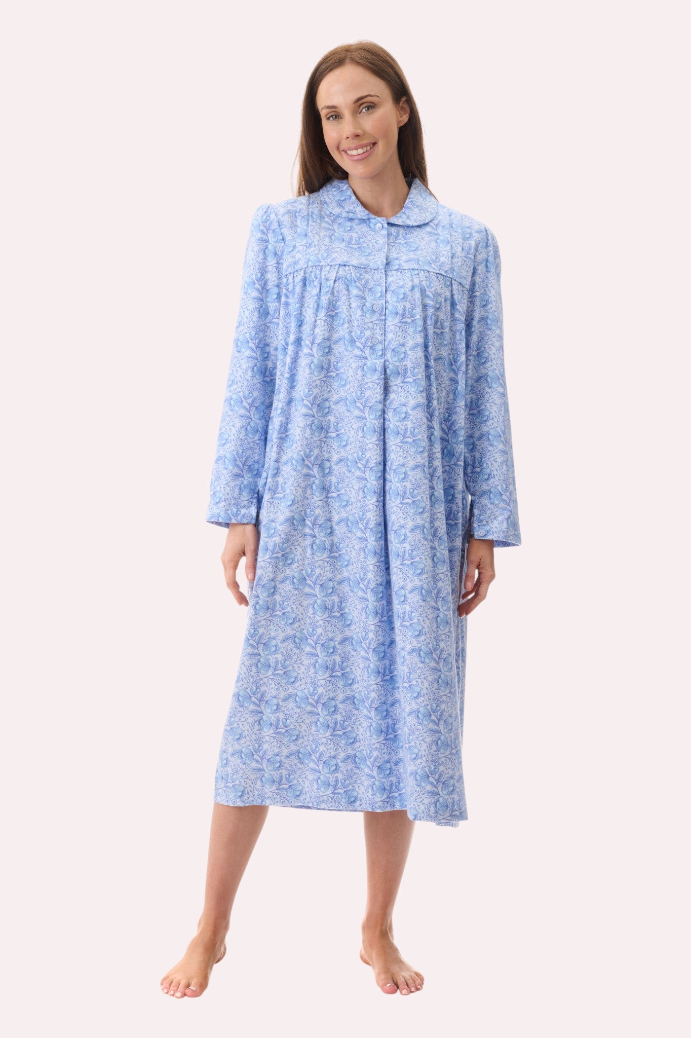 7FL70K - Kora mid collared nightie