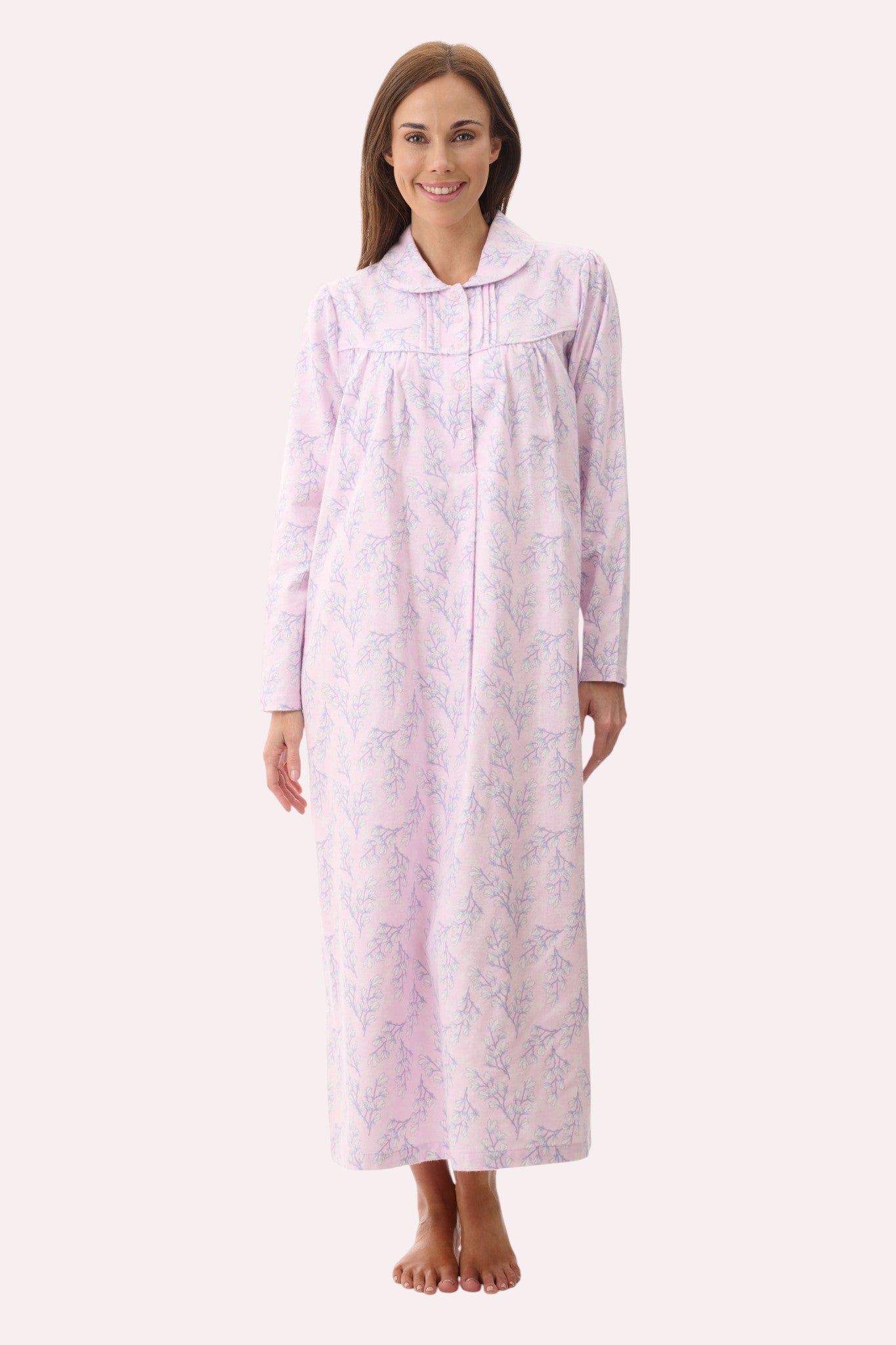 7FL88J - Jamie long collared nightie