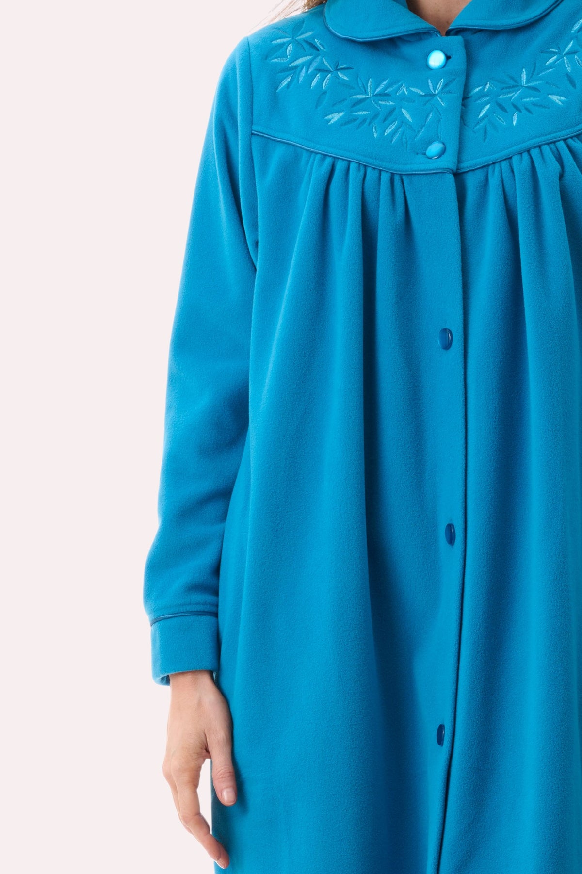 Short button gown