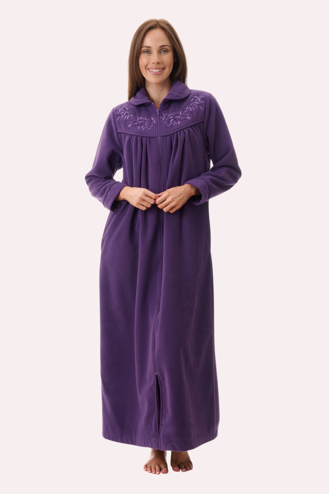 Long zip gown
