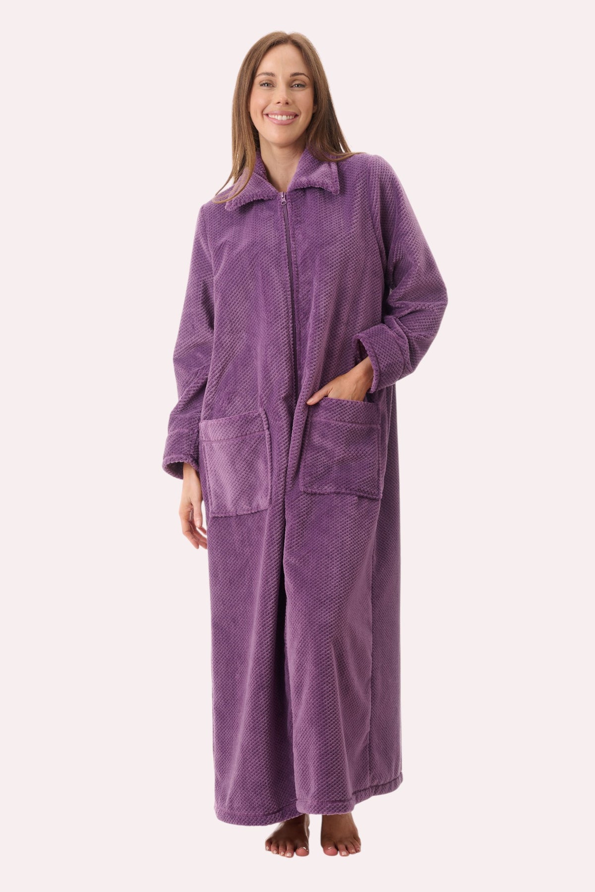 Long zip gown