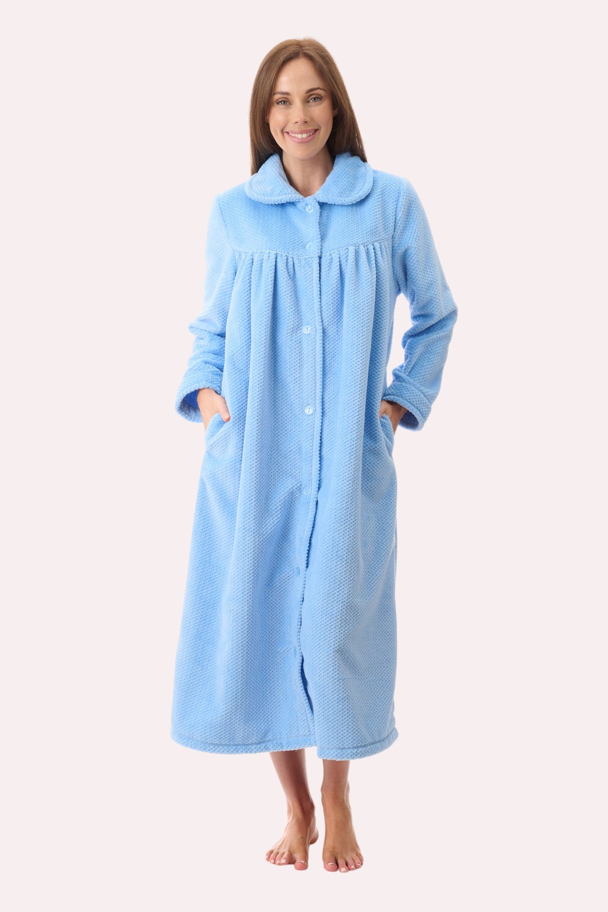 Mid button gown