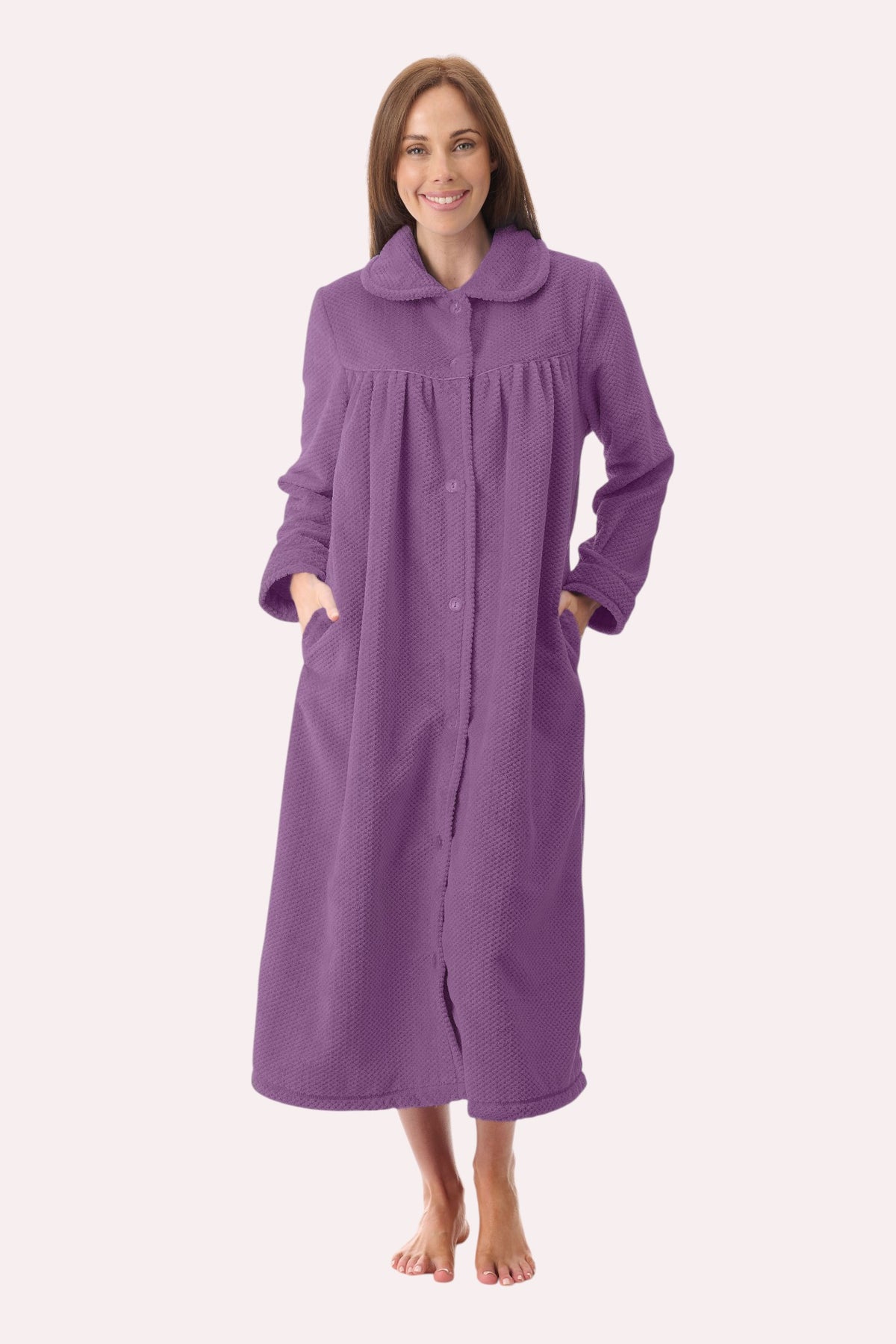 Mid button gown