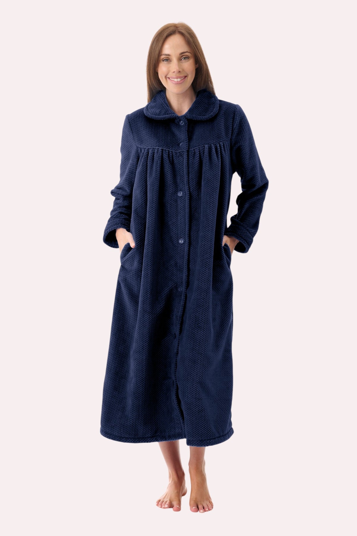 Mid button gown