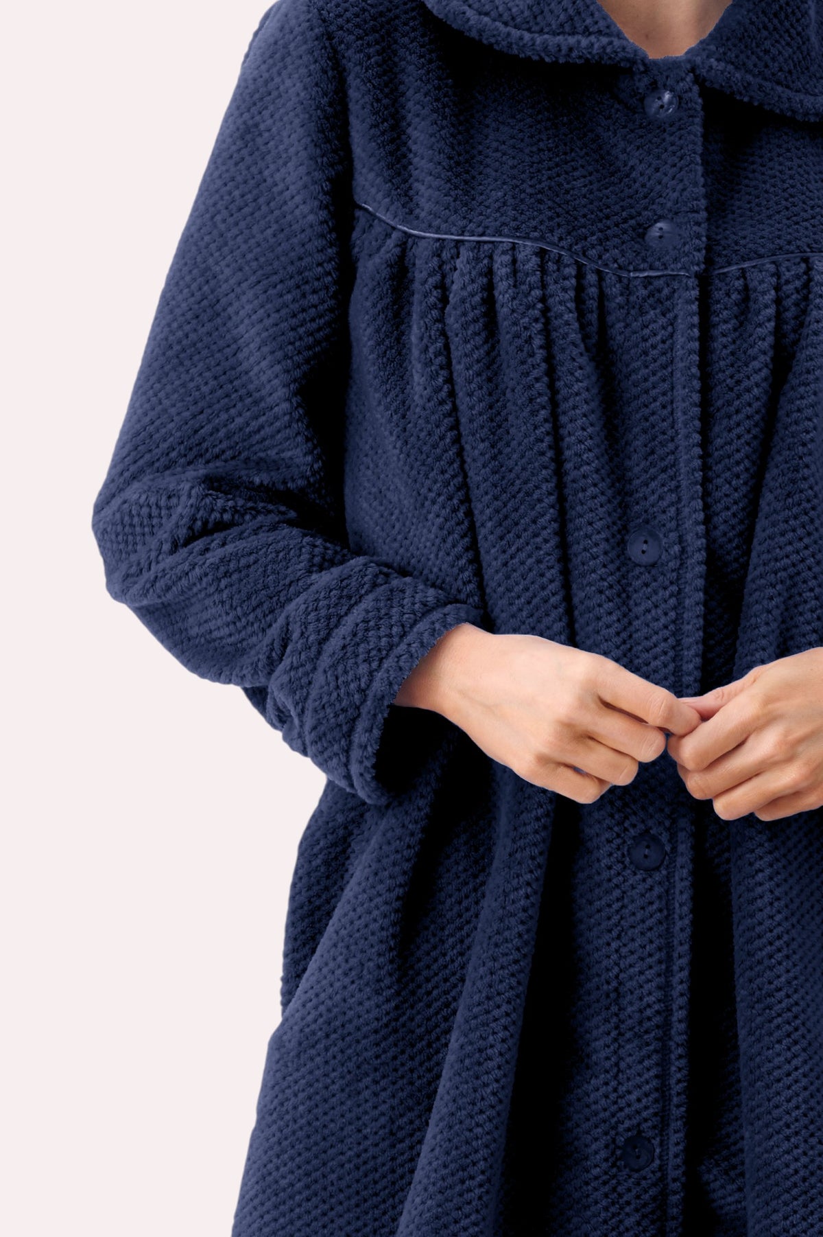 Mid button gown