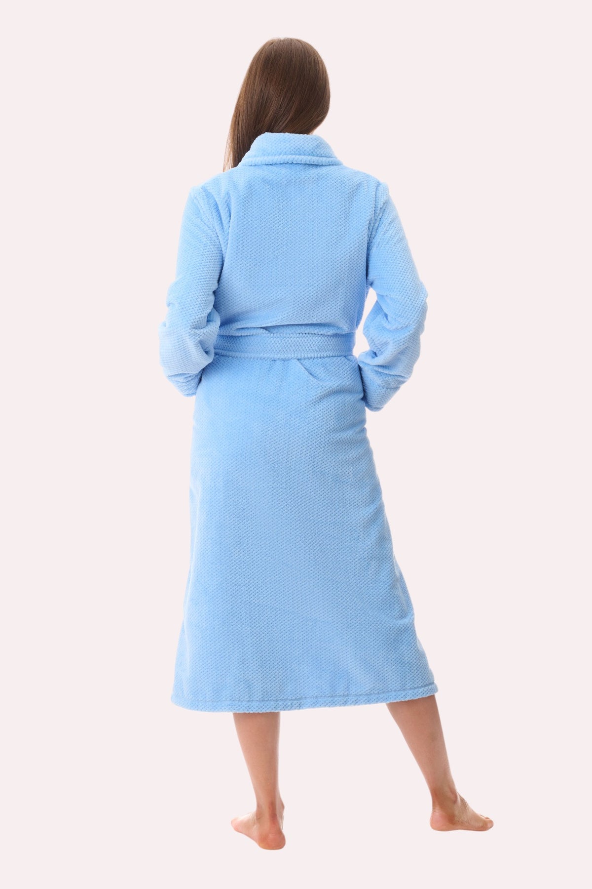 Mid belted button gown
