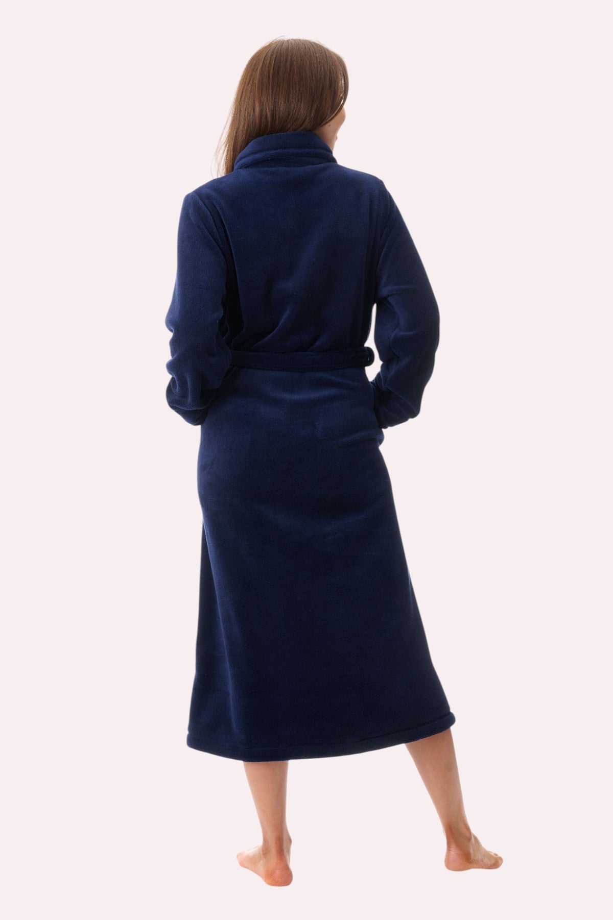 Mid belted button gown
