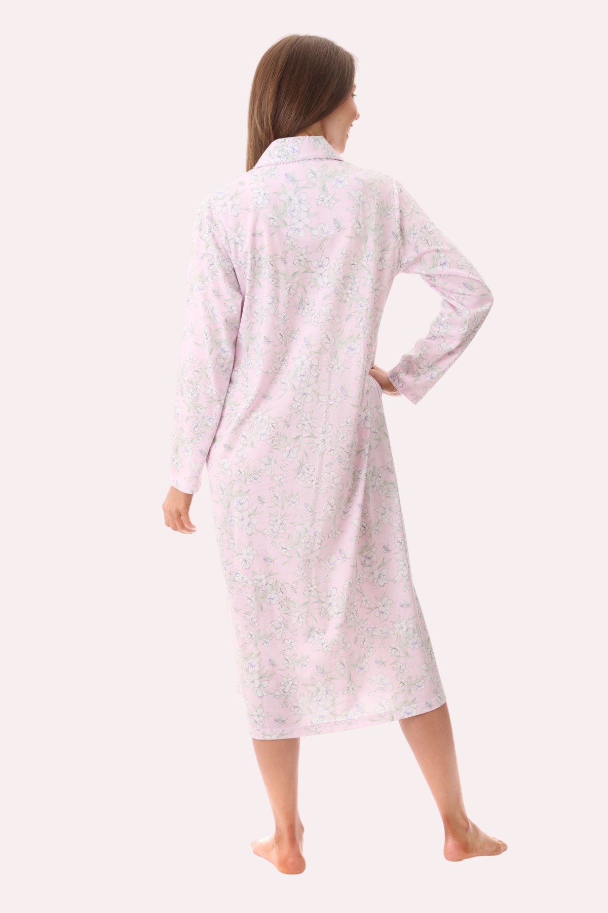 Asha mid collared nightie