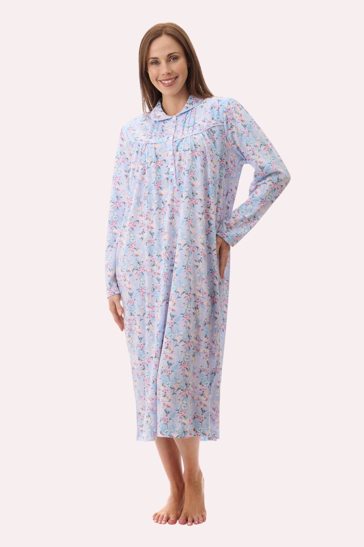 Brooke mid collared nightie