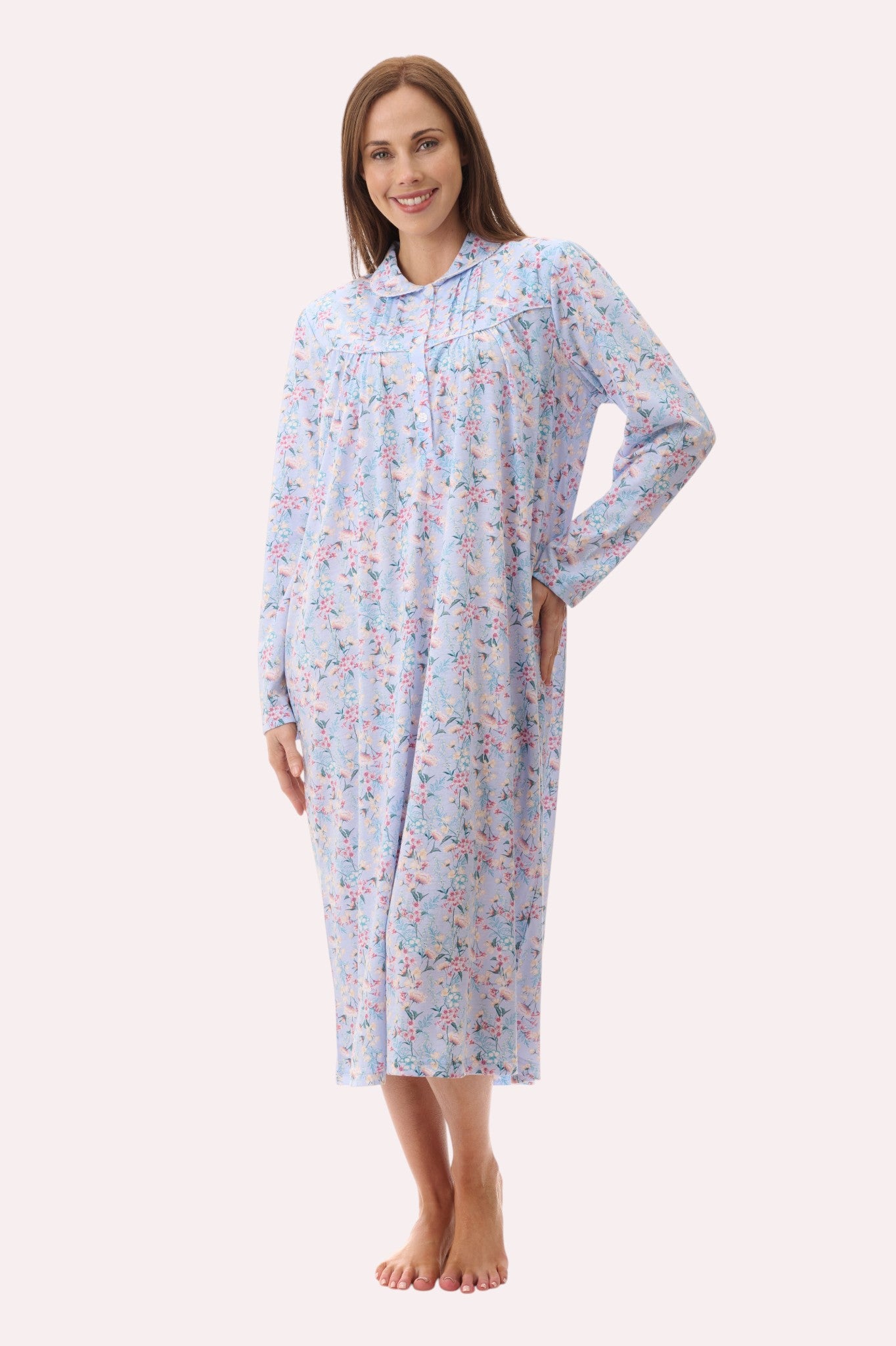 Brooke mid collared nightie