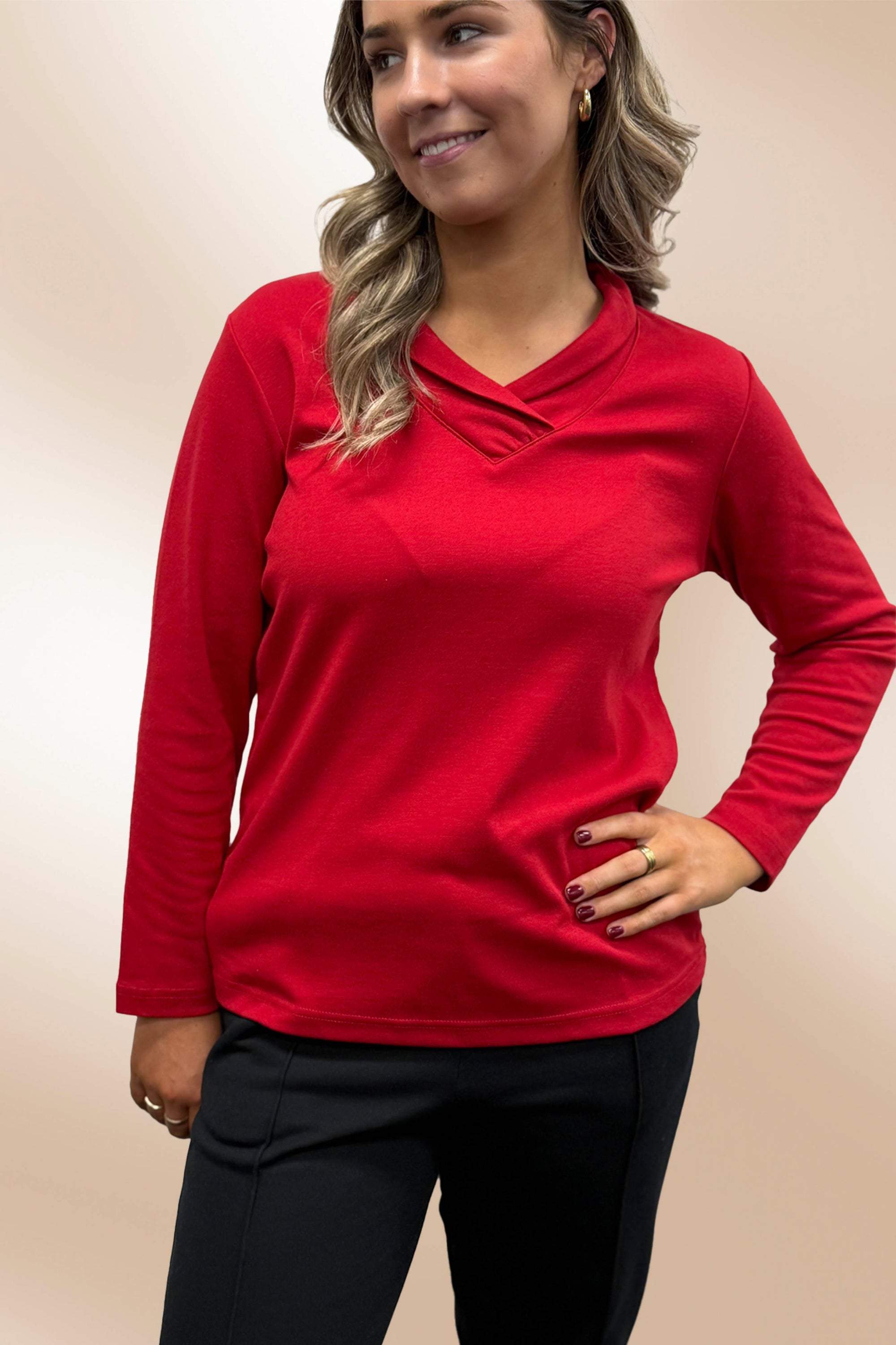 5HV26 - Crossover neck top
