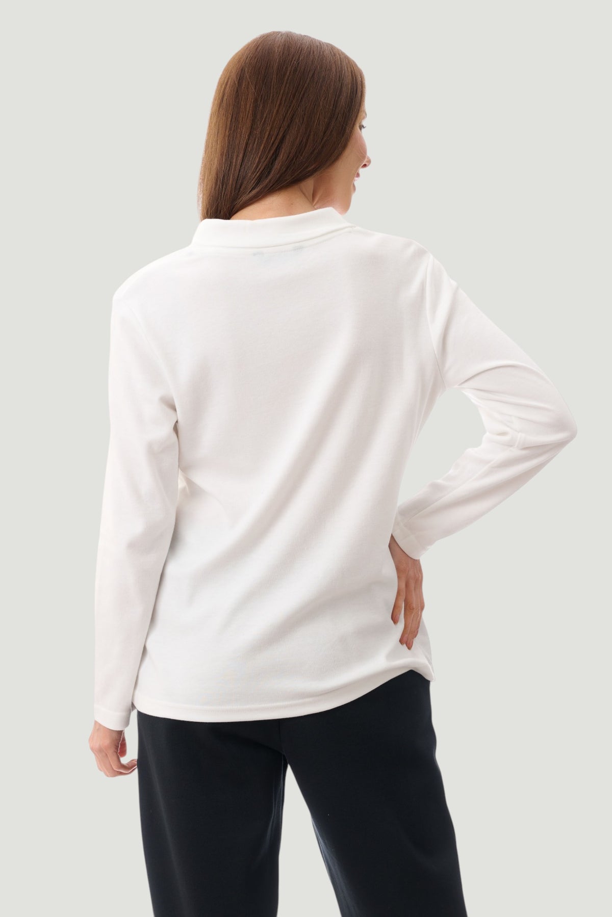 Crossover neck top