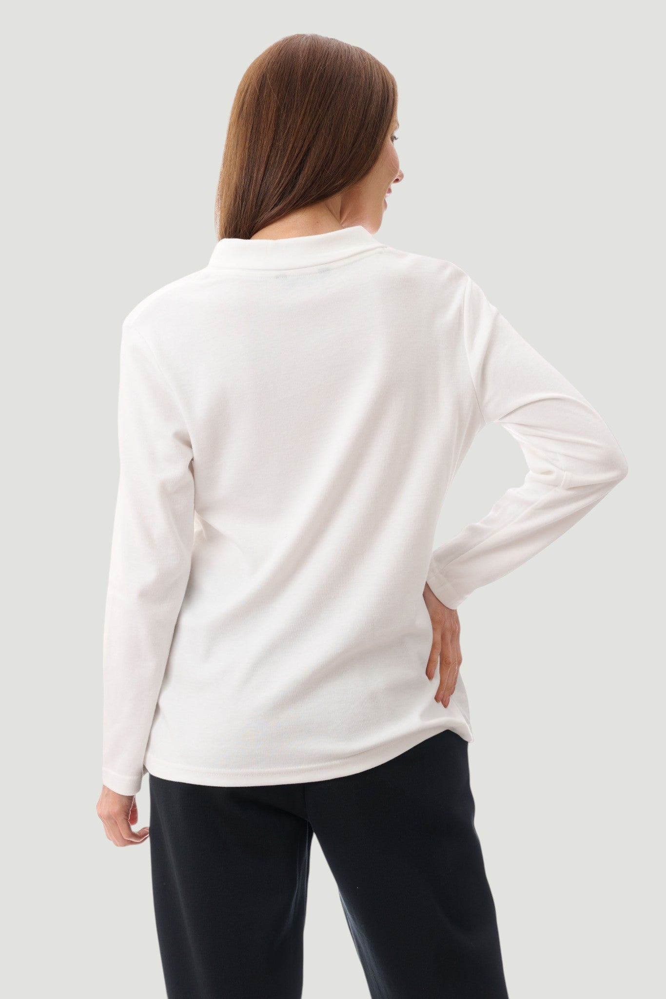 Crossover neck top