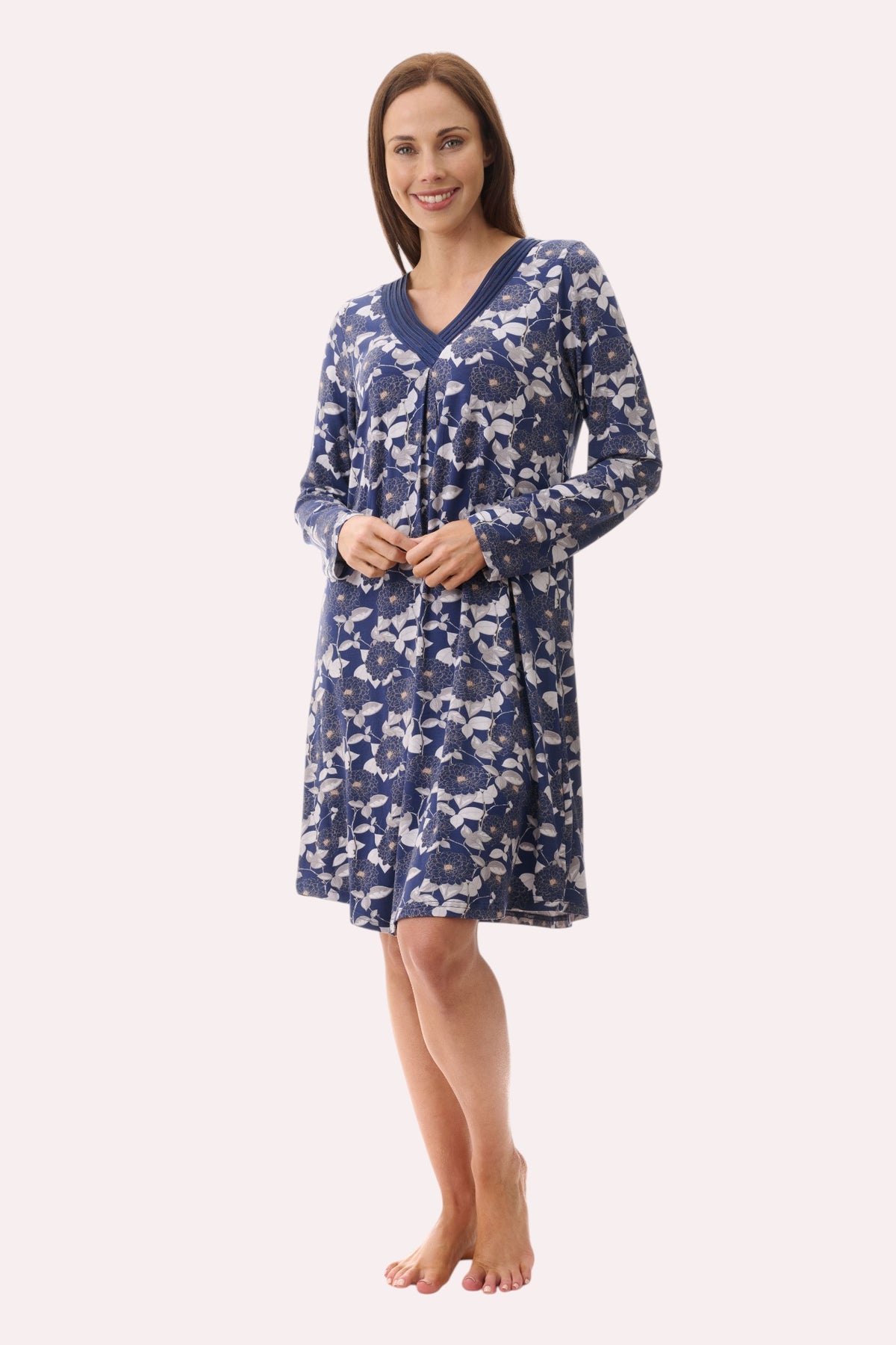 Coco satin detail short nightie