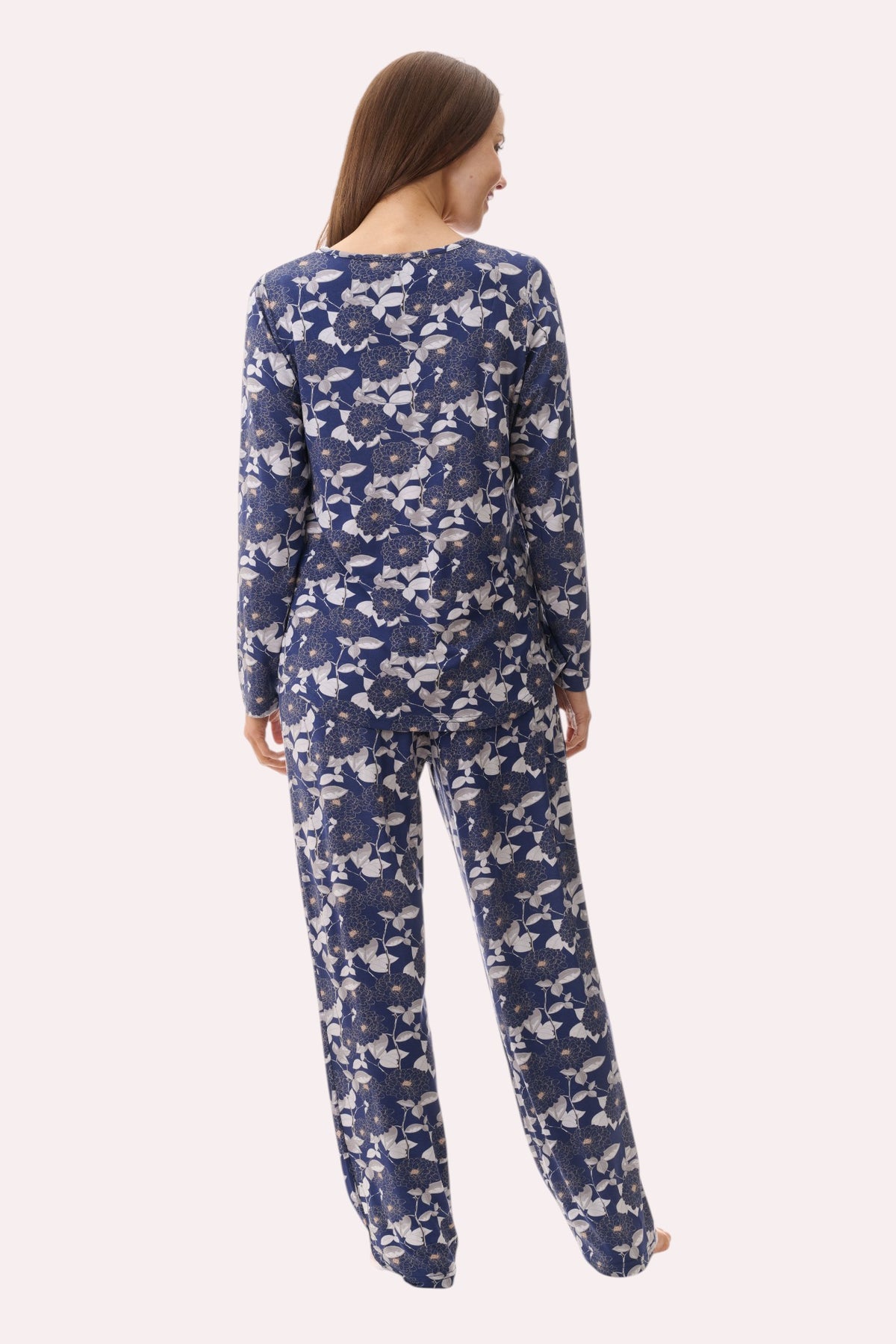 7KV55C - Coco satin detail pyjama