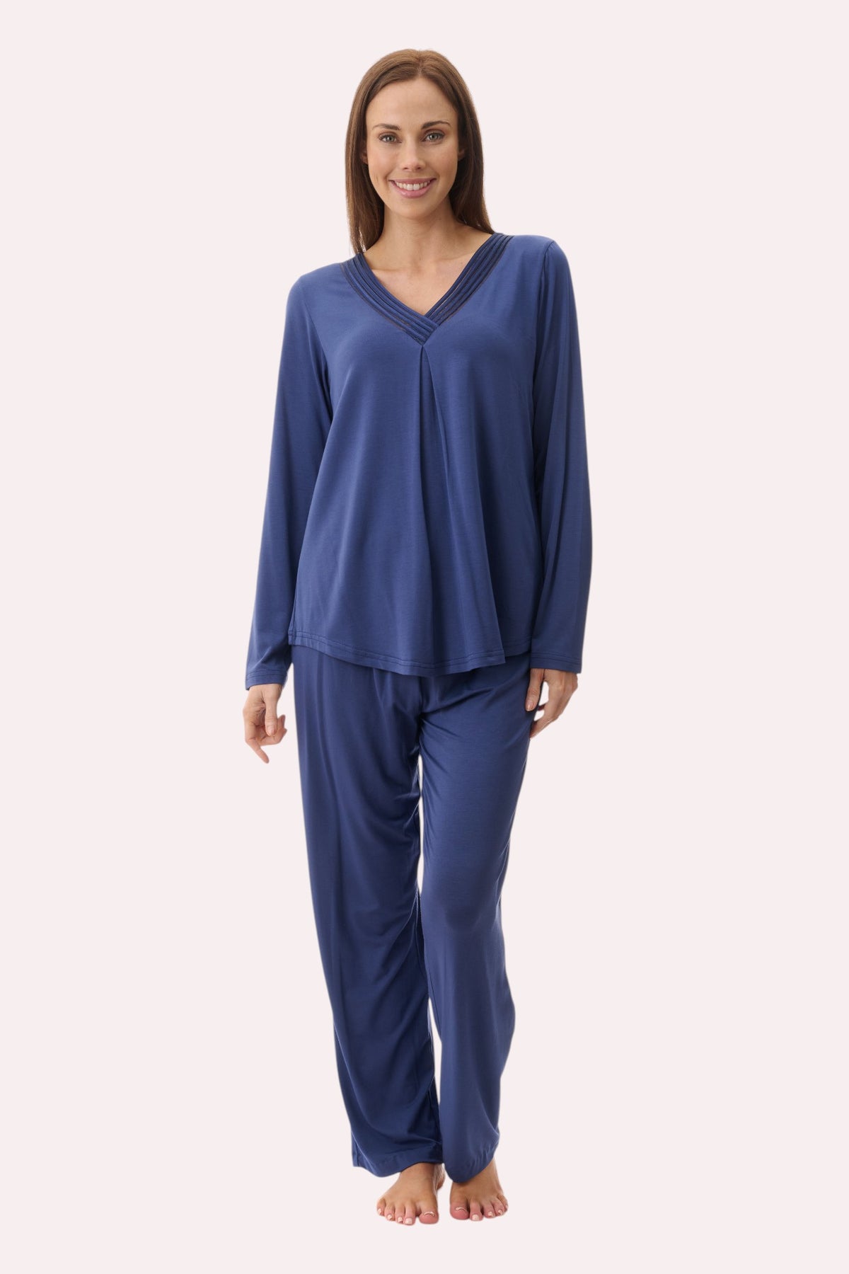7LE55 - Satin detail pyjama