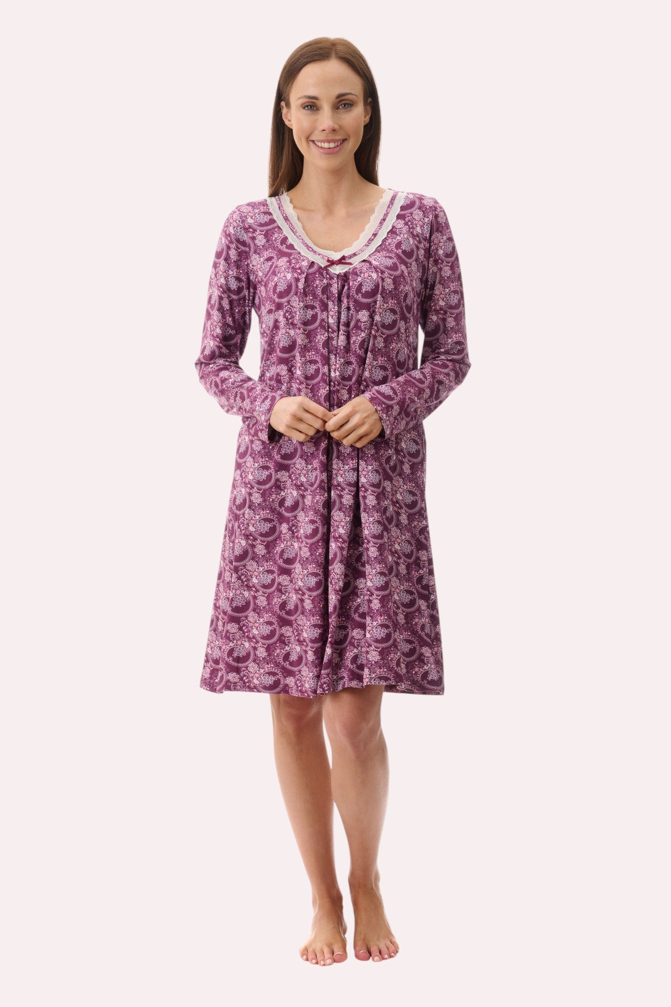 7LG47C - Chloe short nightie with inner bra