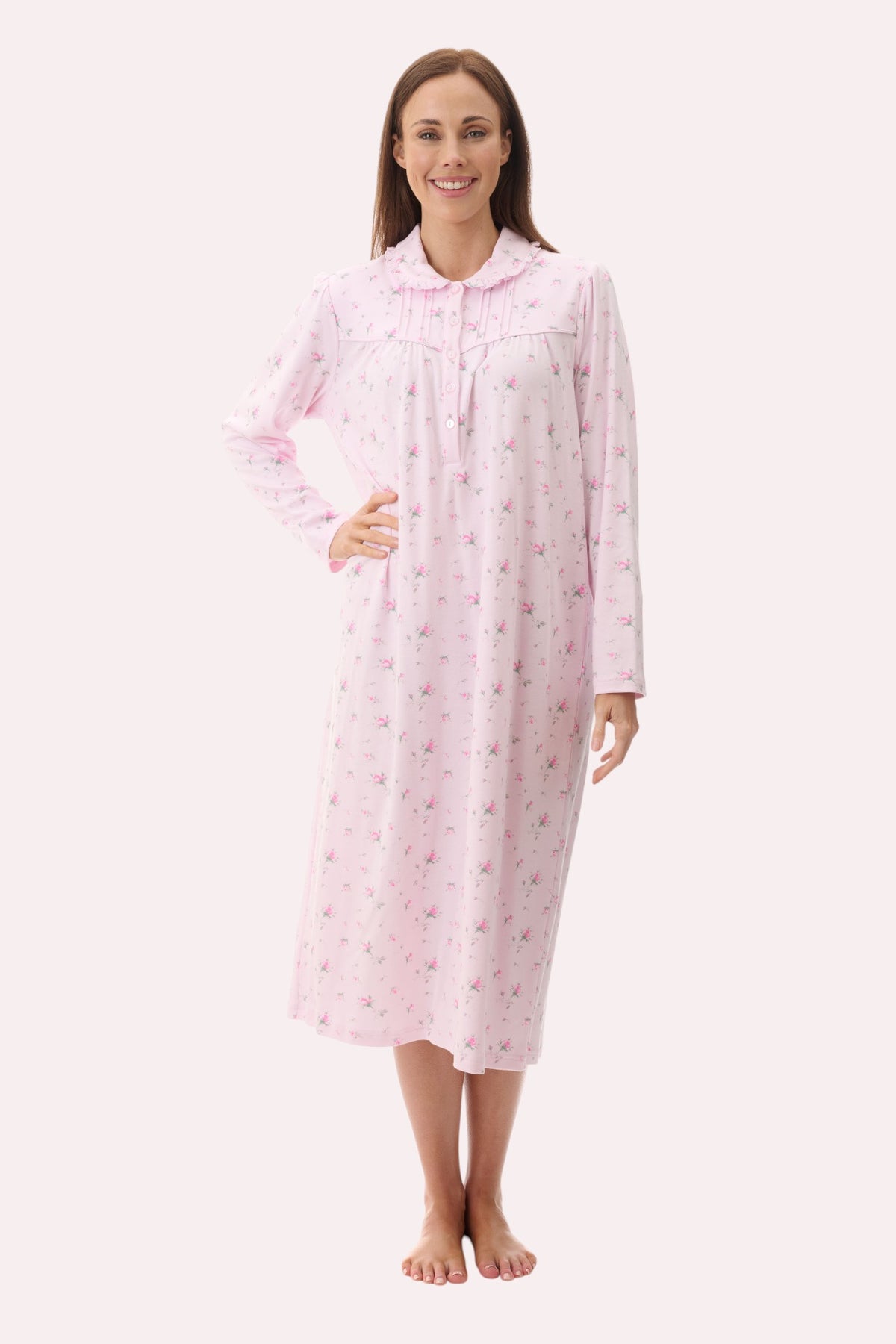 7LK28Y - Yana mid collared nightie