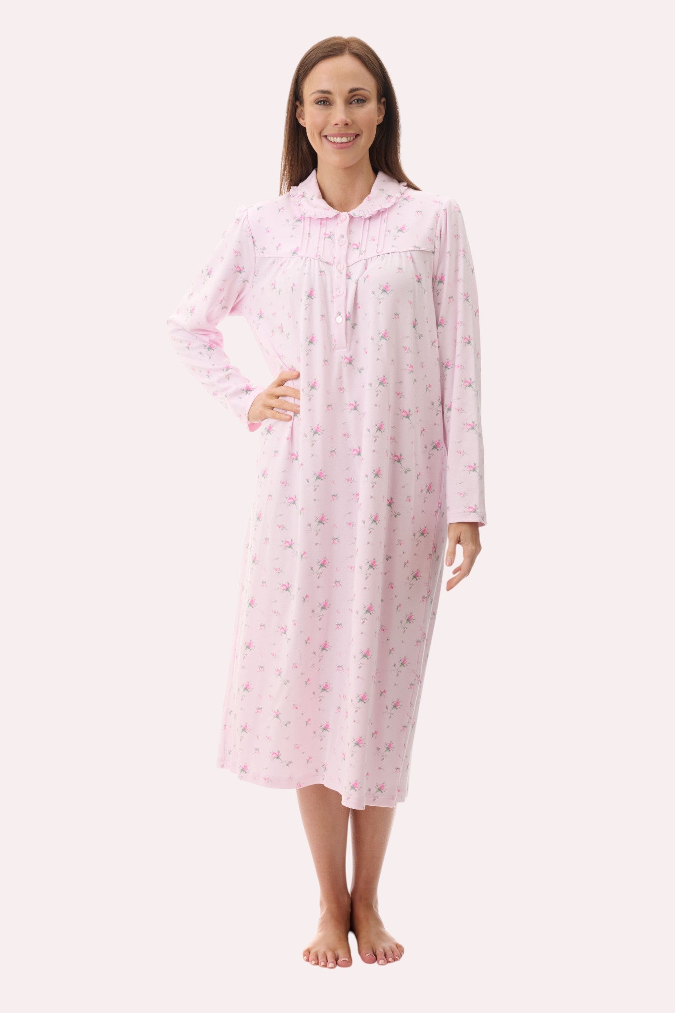 7LK28Y - Yana mid collared nightie