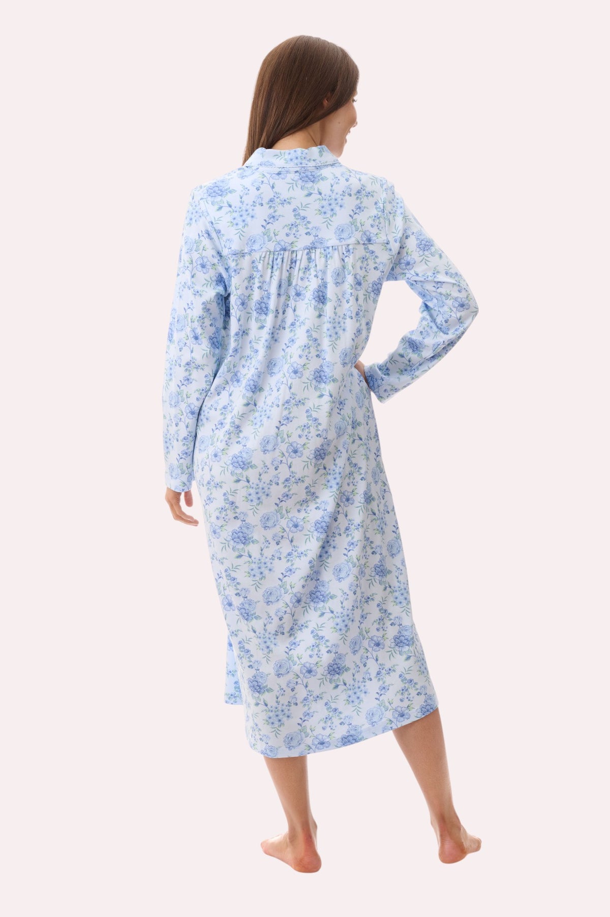 7LK86M - Mira mid collared nightie