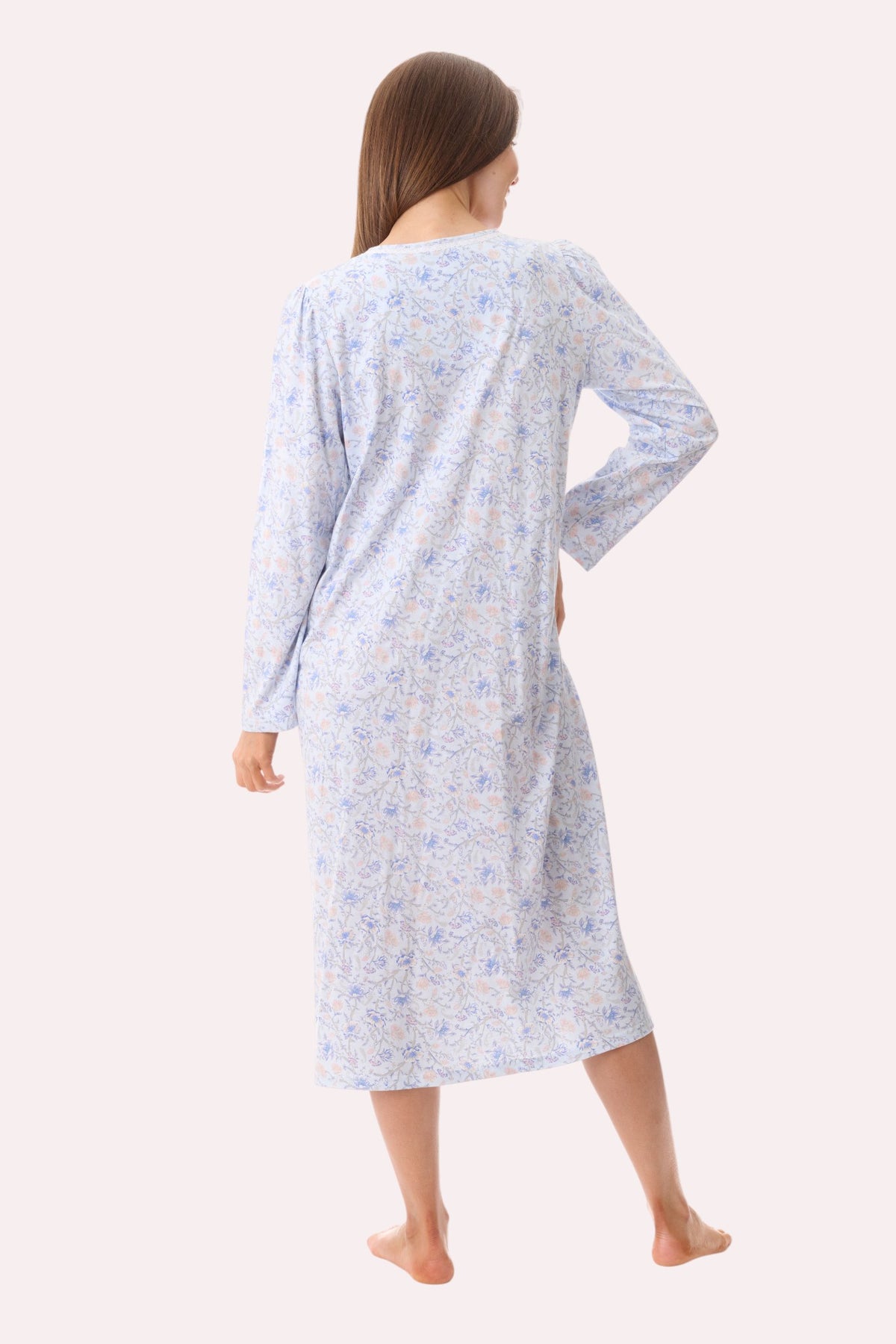 7LP23P - Poppy mid nightie