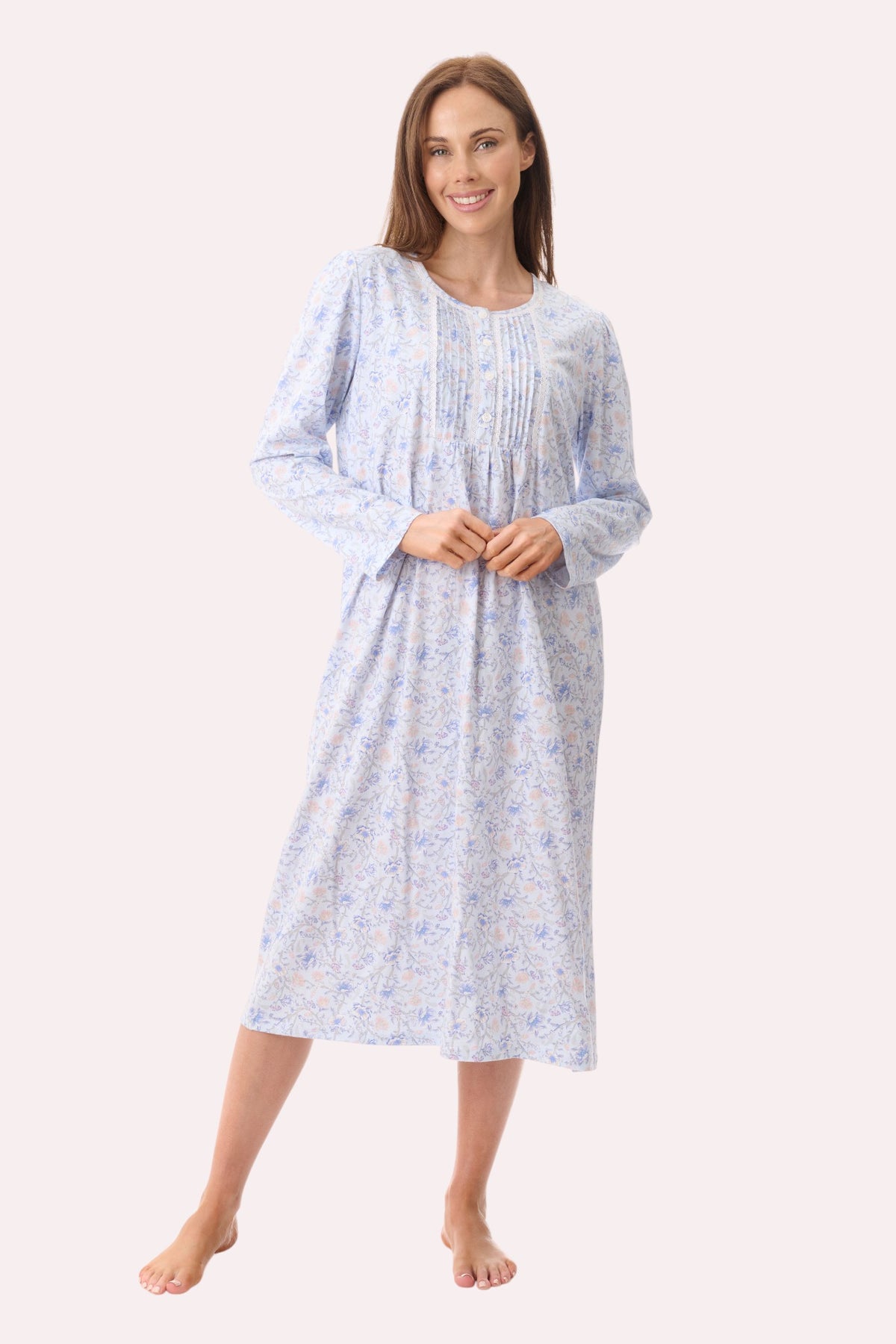 7LP23P - Poppy mid nightie