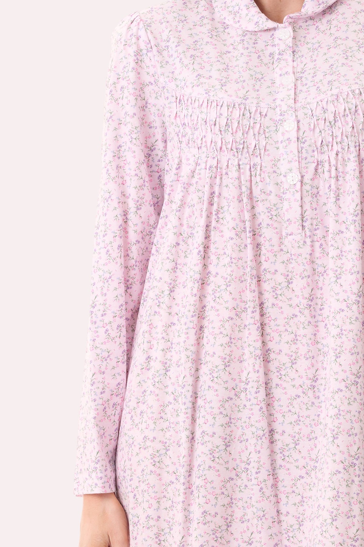 7LP34T - Thea mid collared nightie