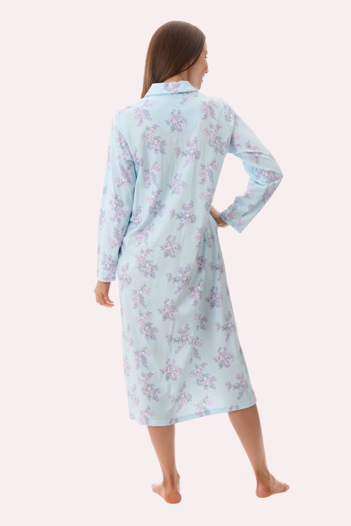 Leah mid collared nightie