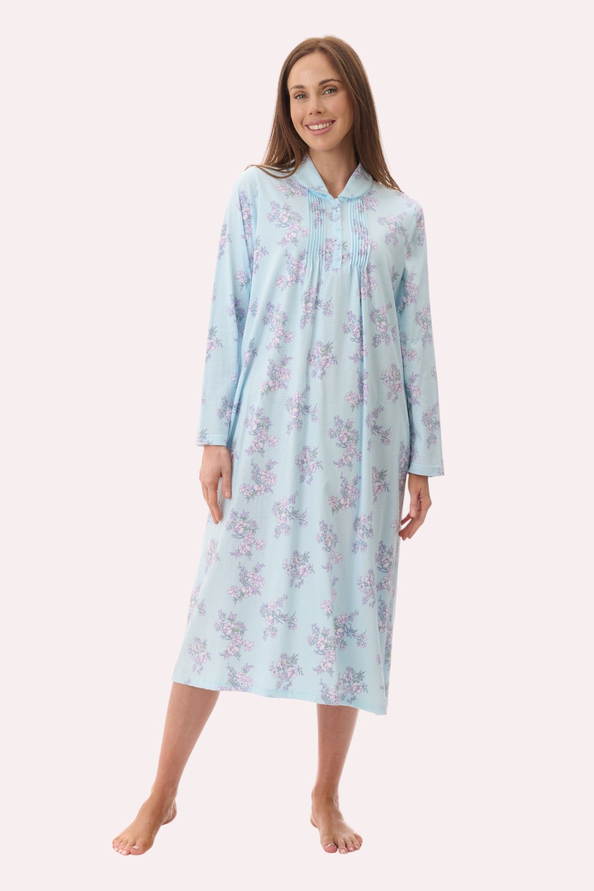 Leah mid collared nightie