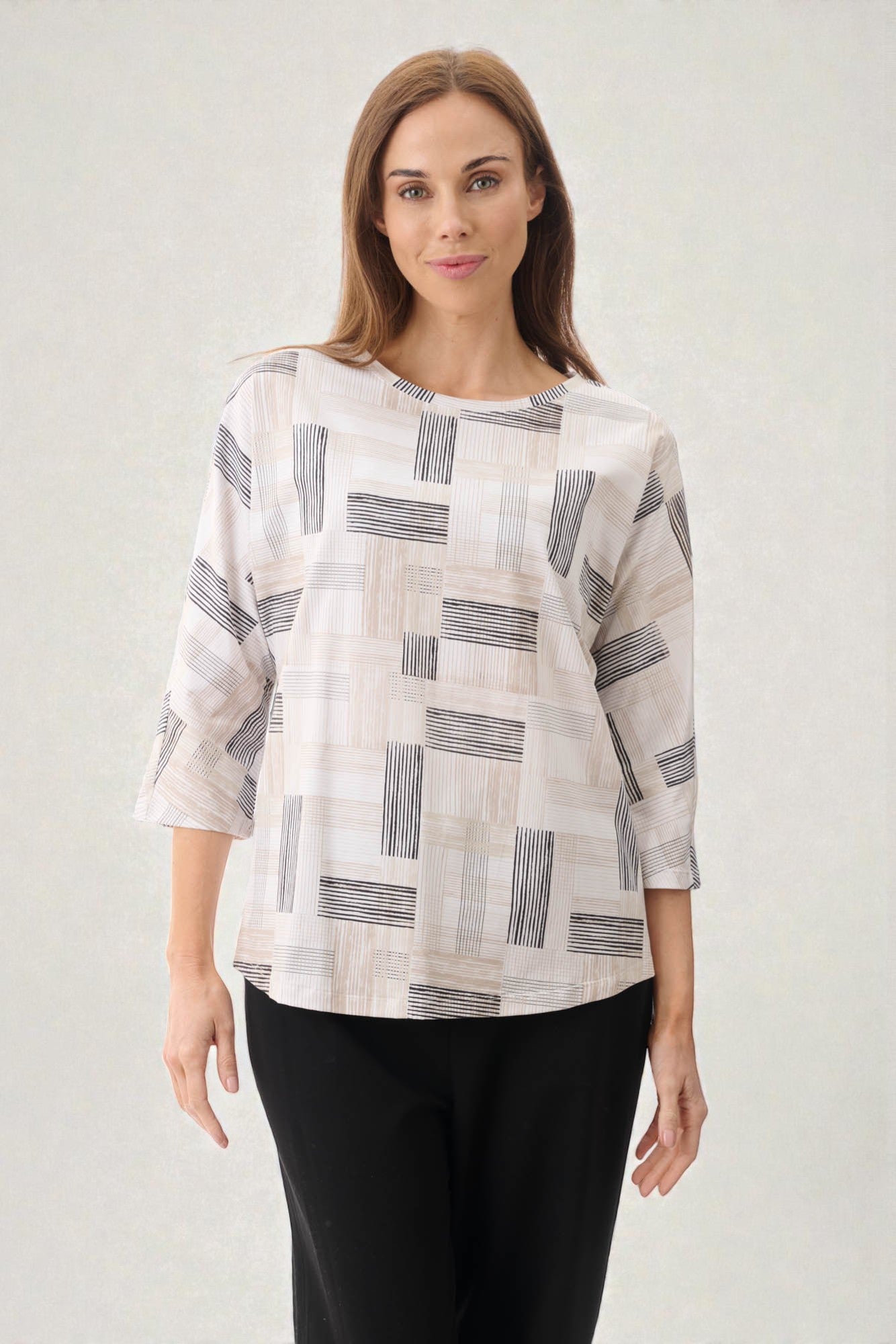 7LY04W - Webb print top