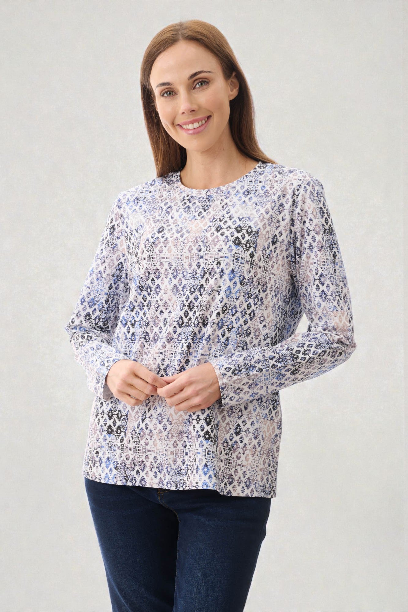 7LY59T - Taylor print top