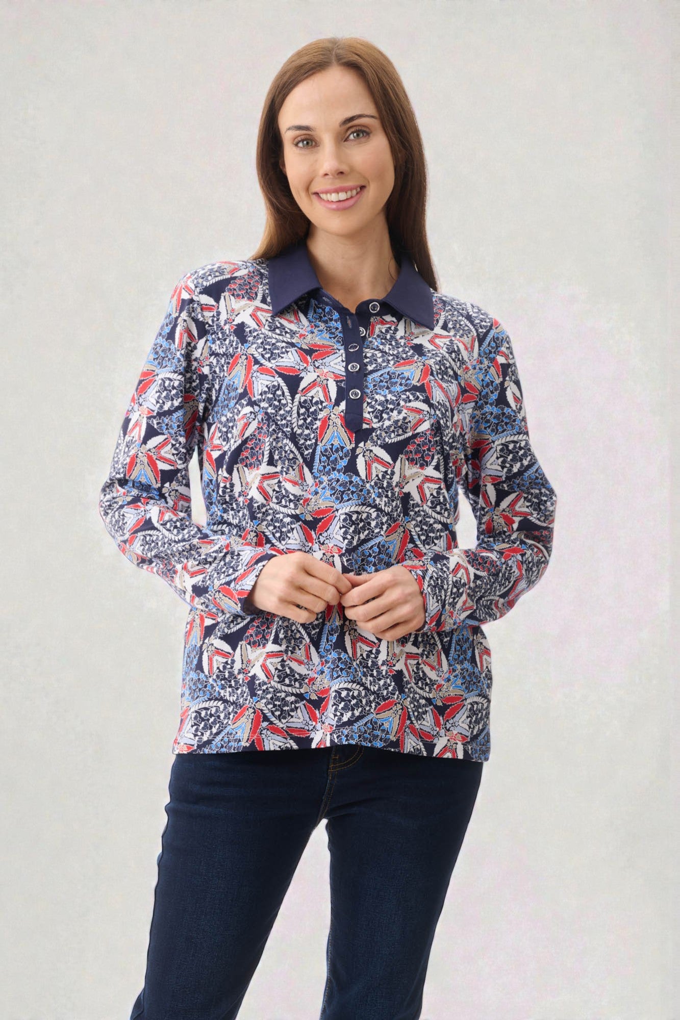 Smith print polo