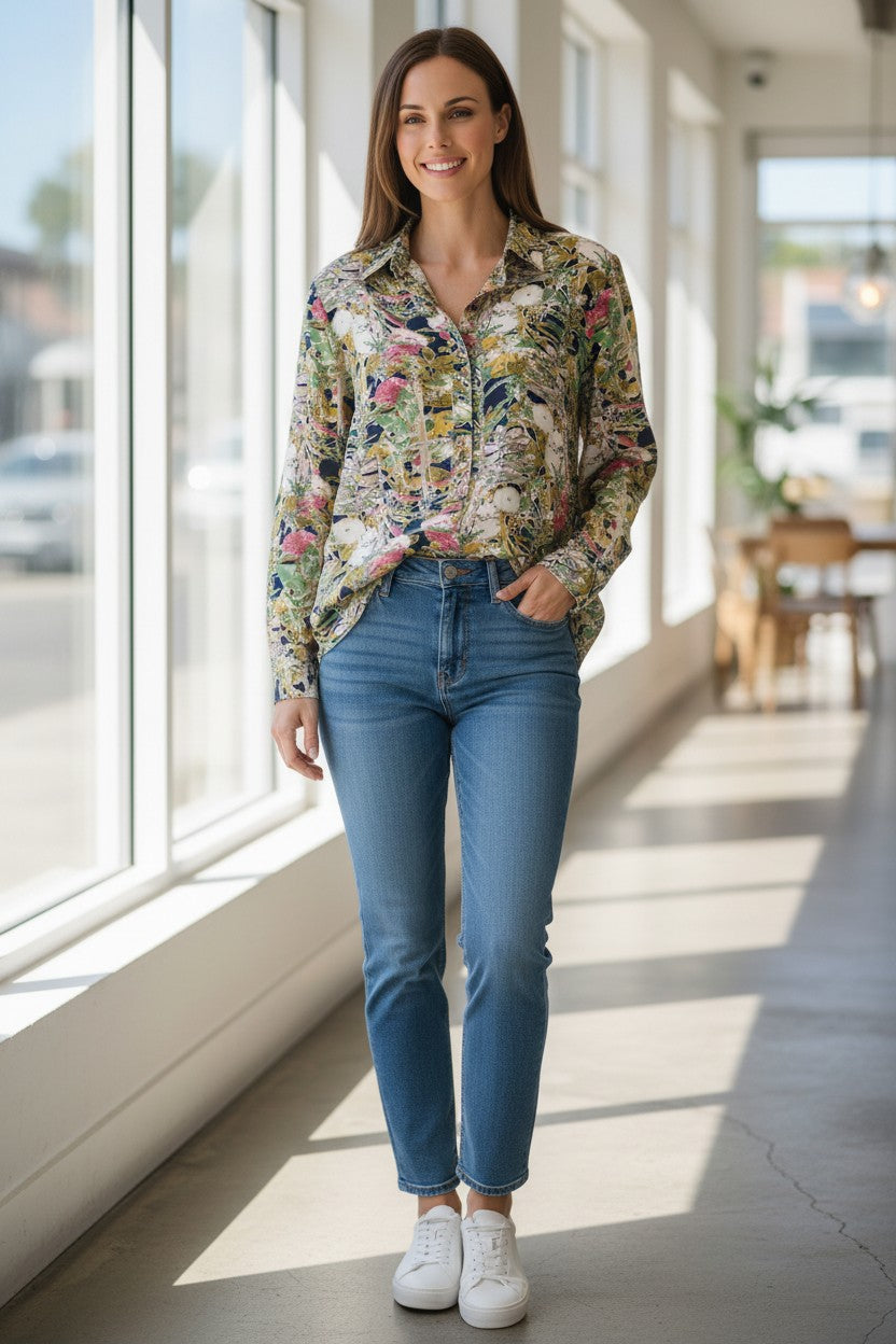 Cooper half placket shirt