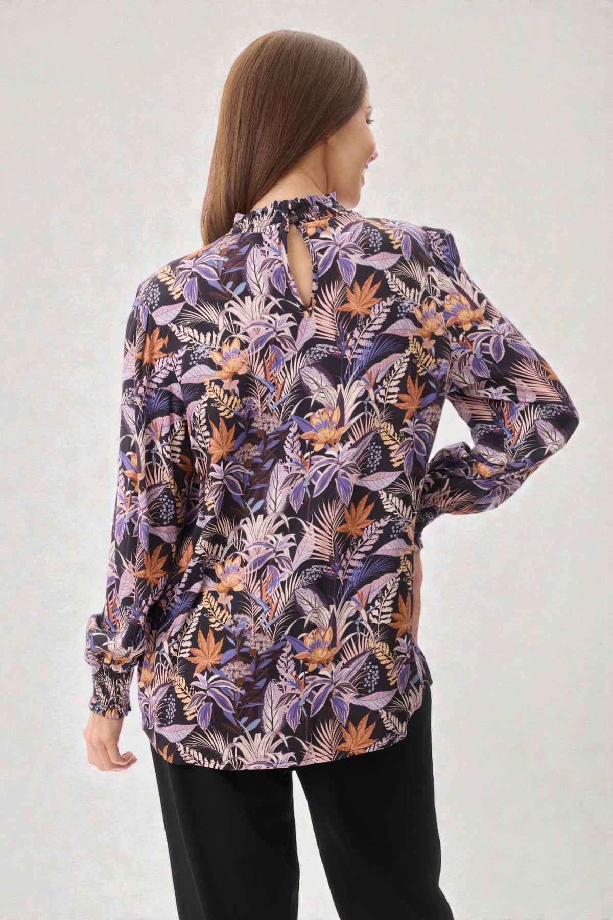 Evans high neck blouse