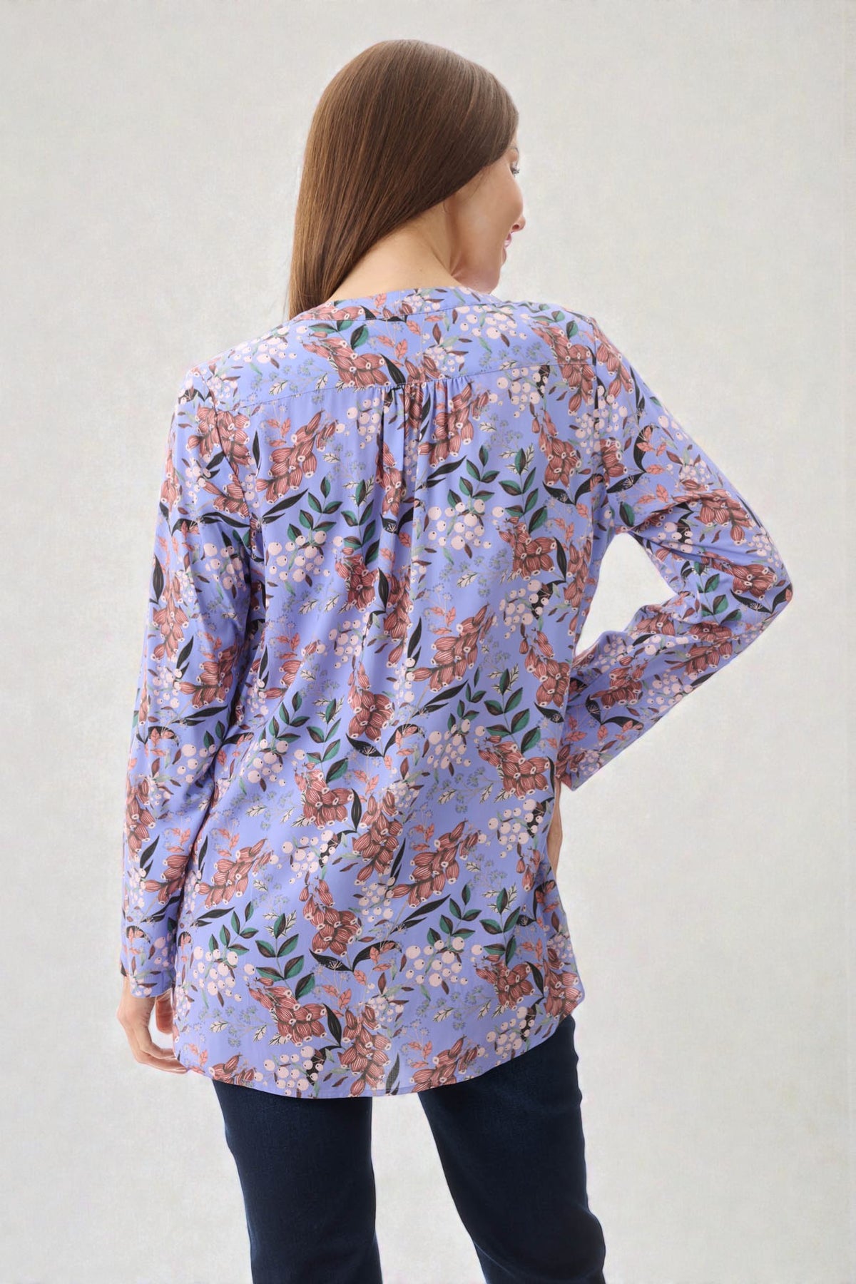 Adams crew neck blouse