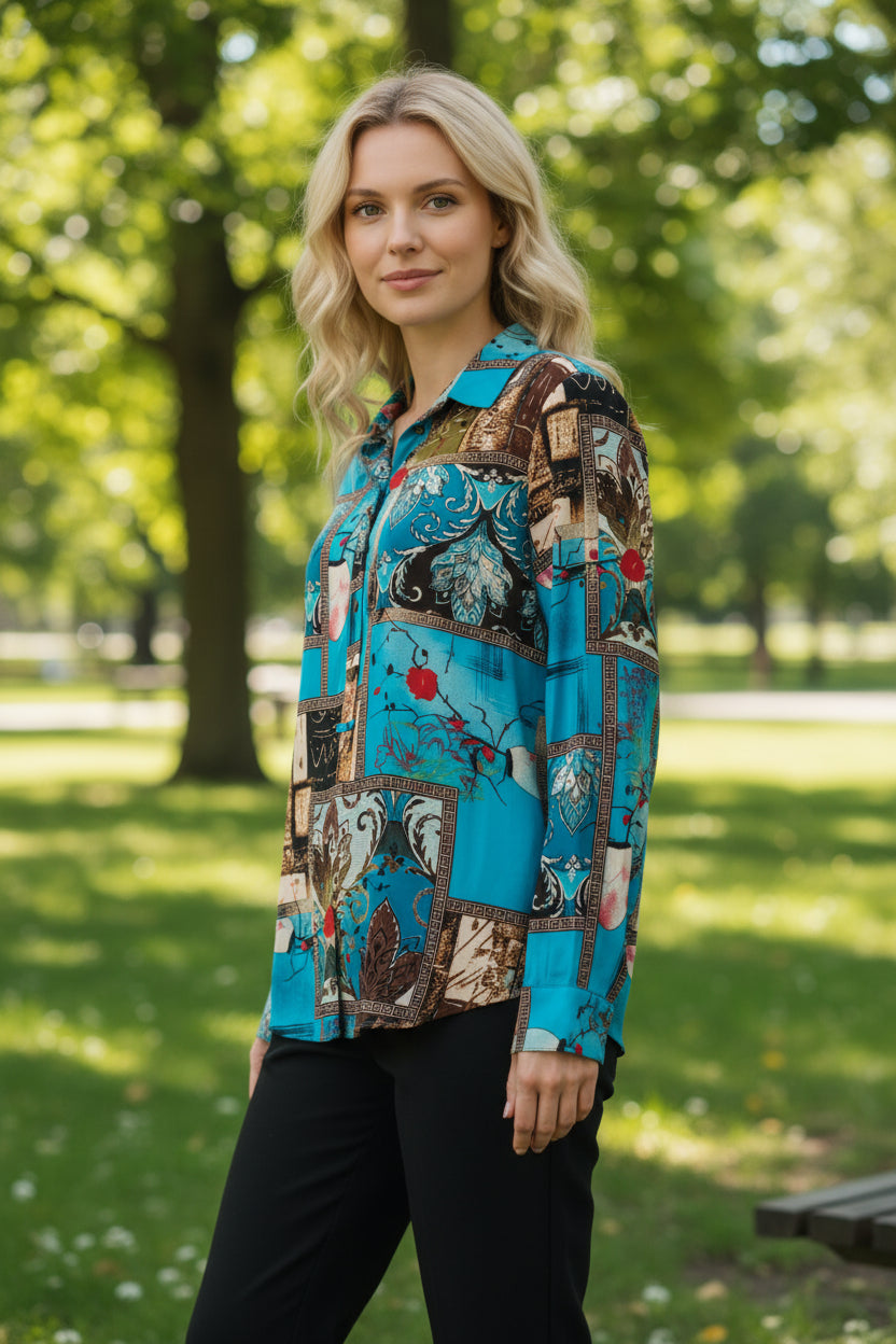 Reid half placket shirt