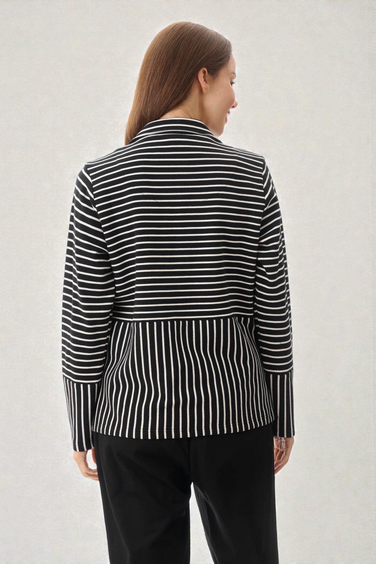 Stripe zip jacket
