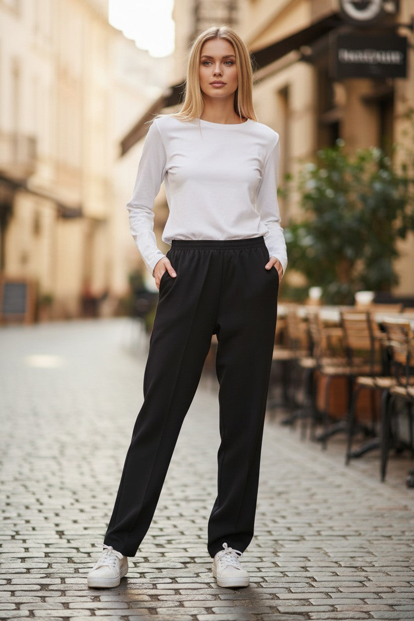 Elastic waist pant