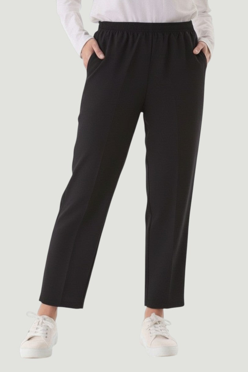 Short elastic waist pant