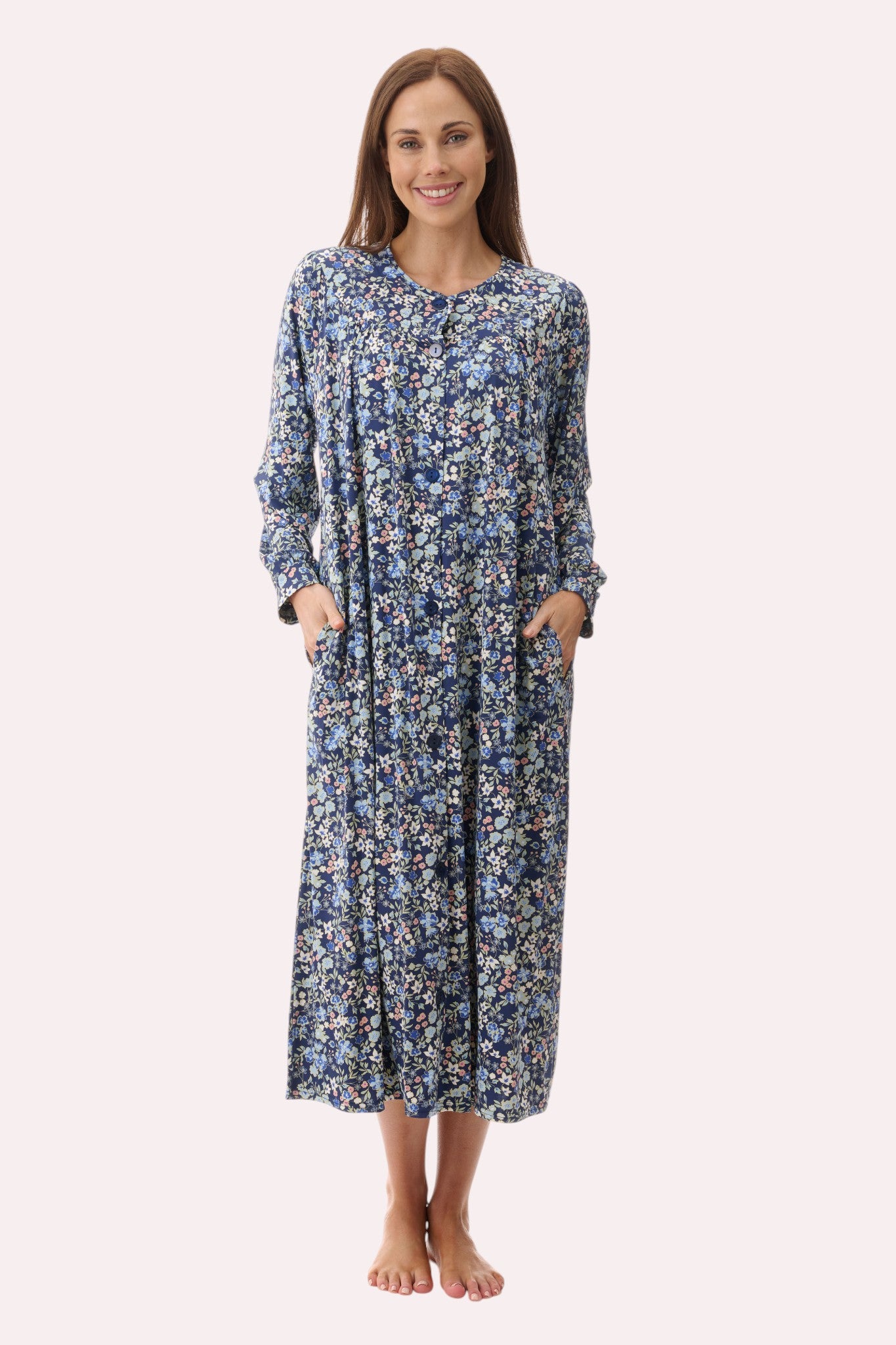 7PP21A - Ariel mid button brunchcoat