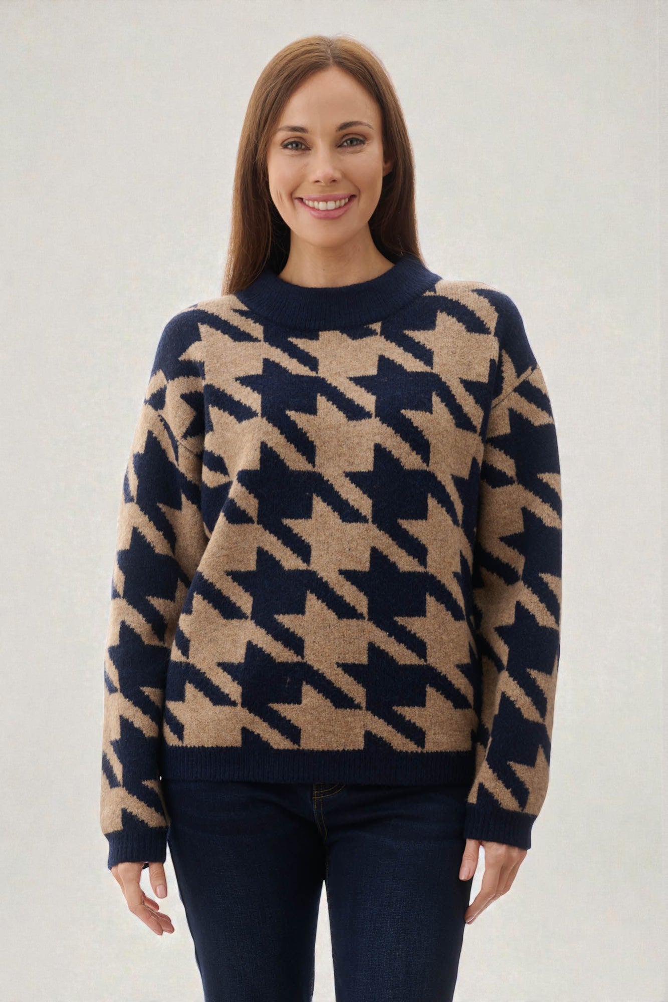 Moore patterned jumper