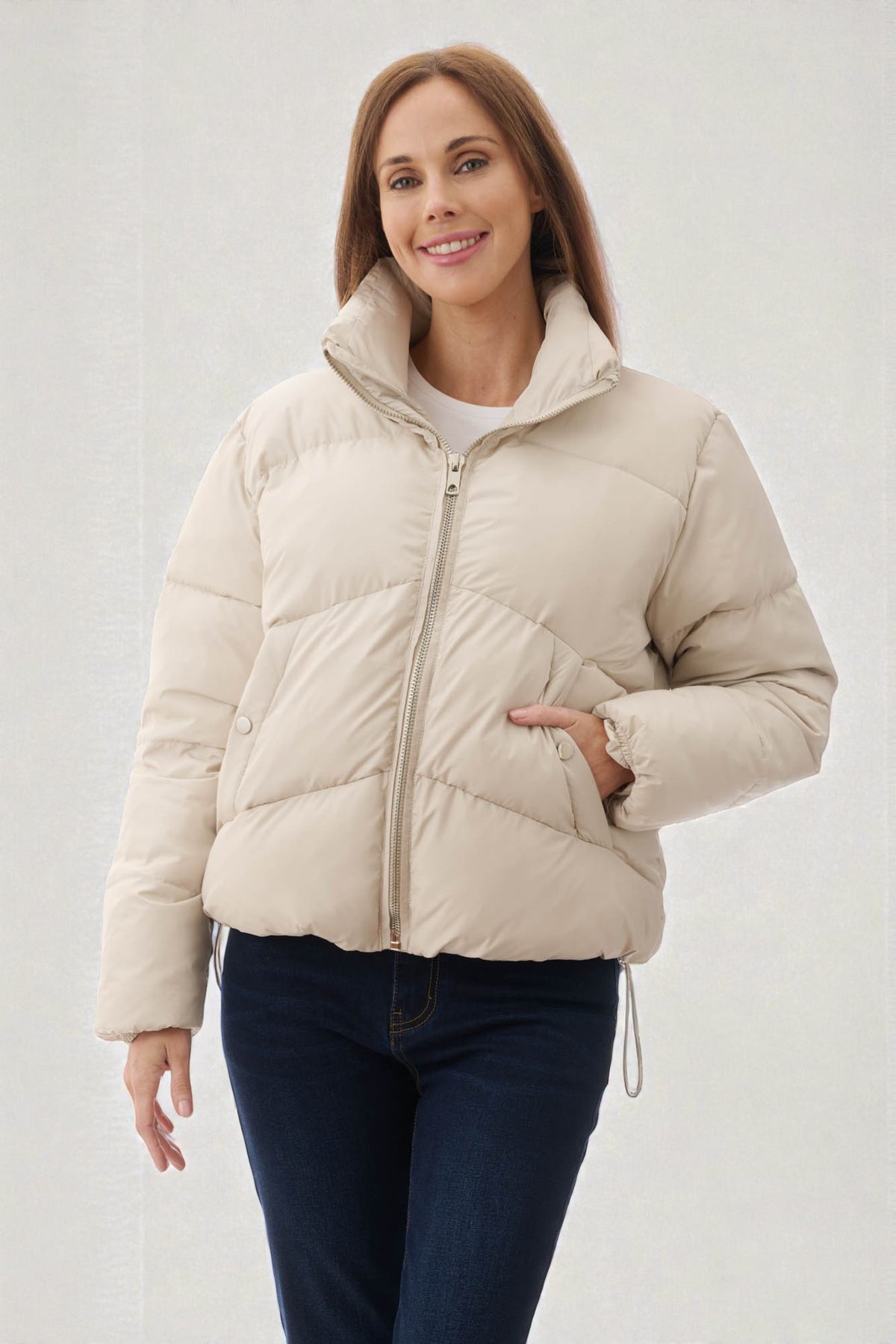 Short puffer jacket