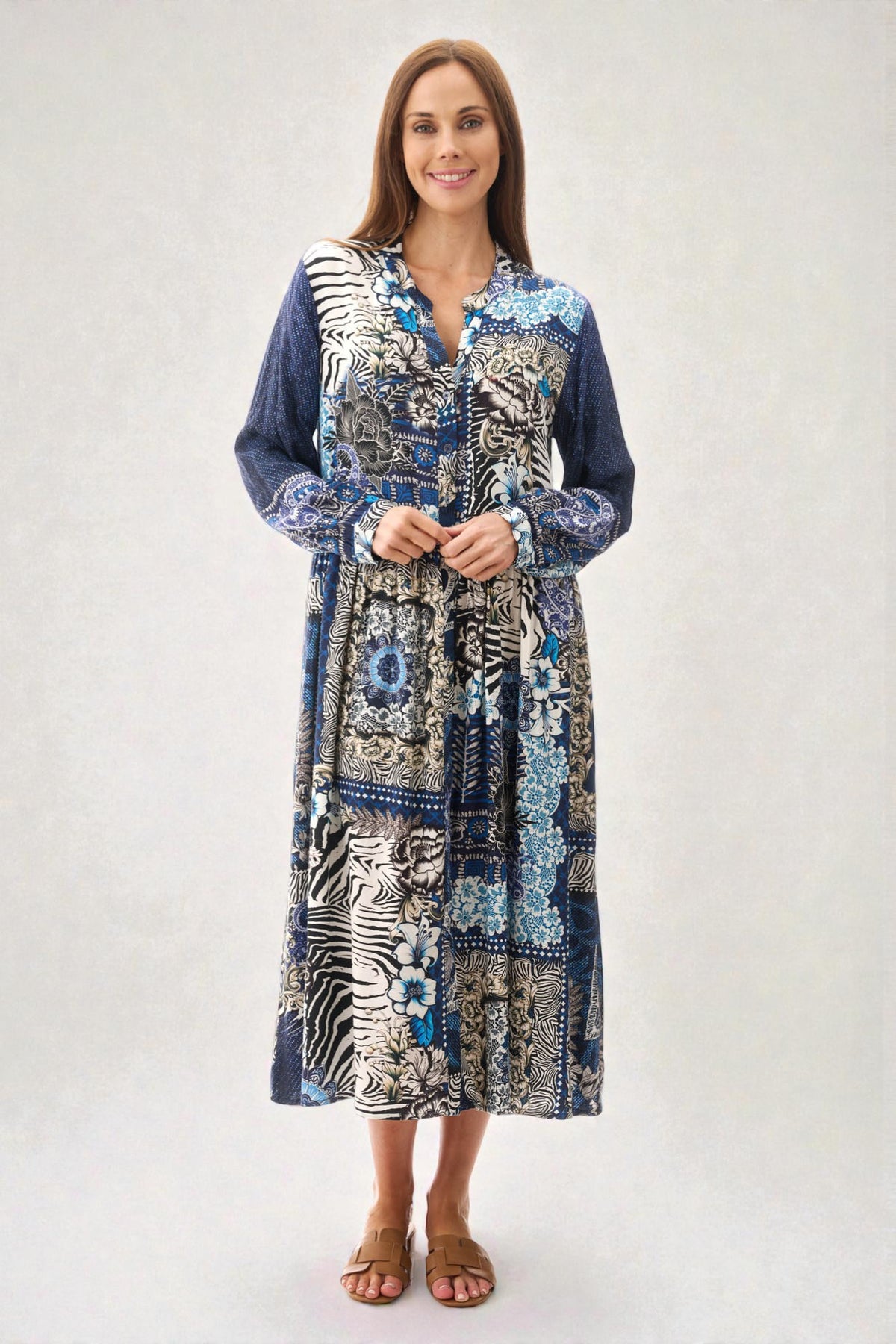 Kintore button through dress
