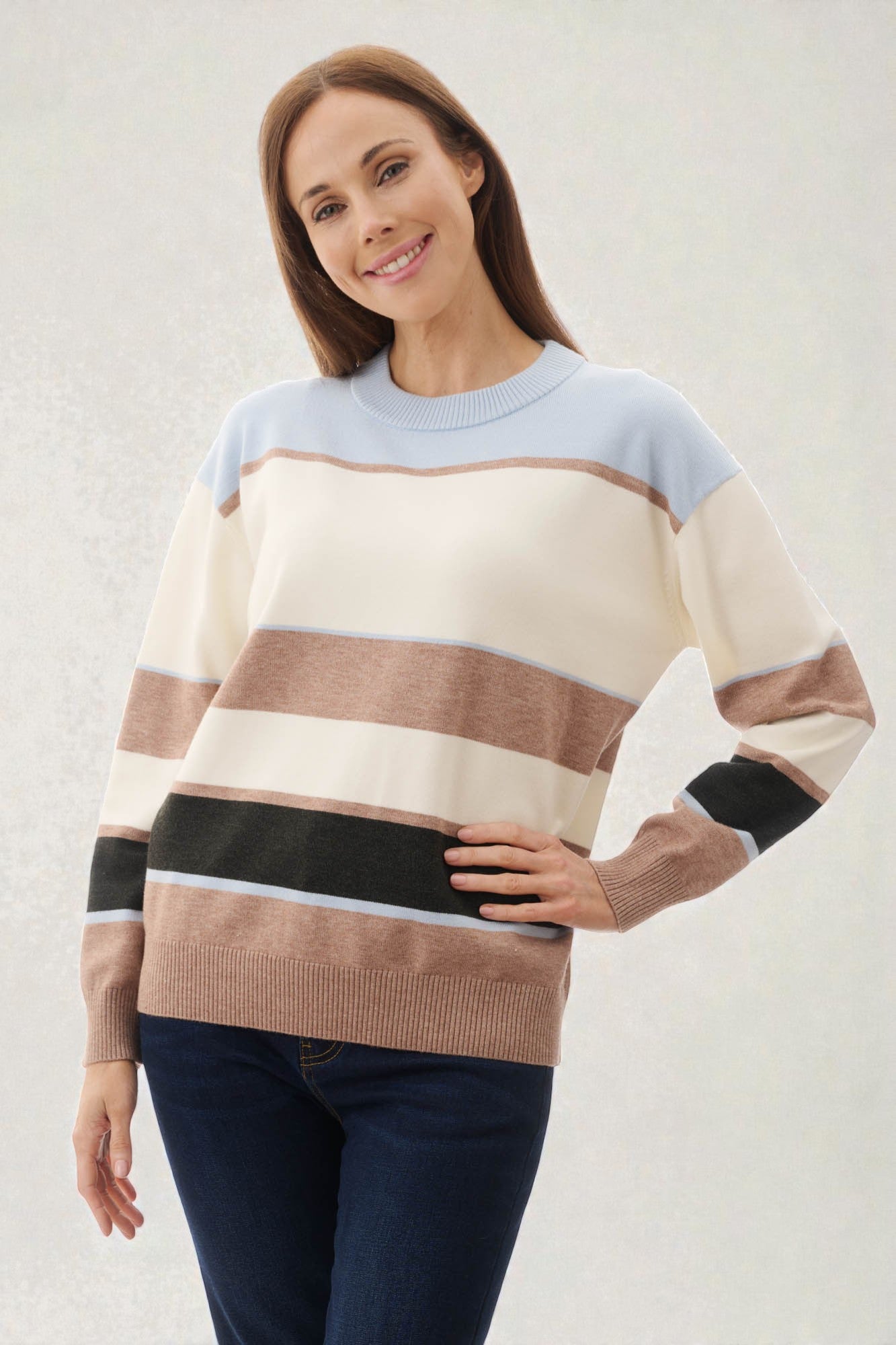 7WI32W - Ward stripe knit