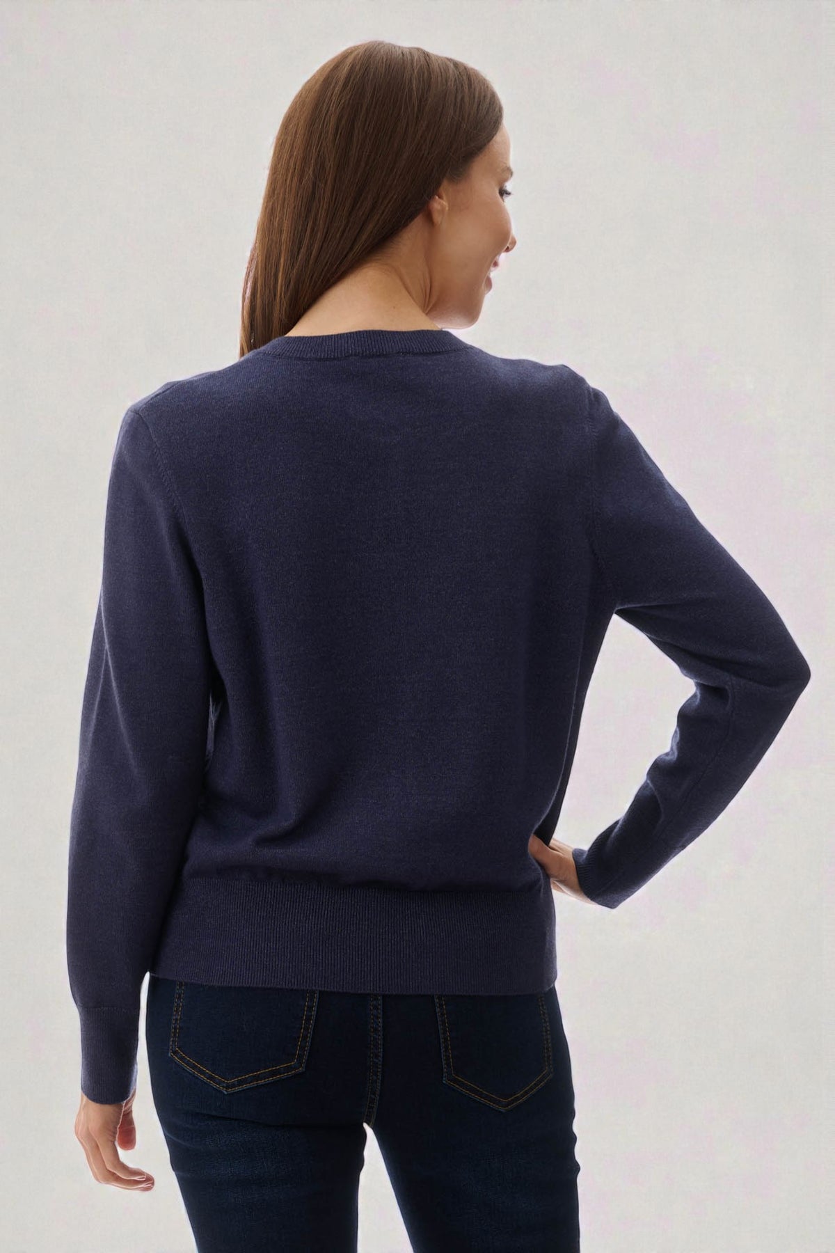 7WI36 - Crew neck cardigan