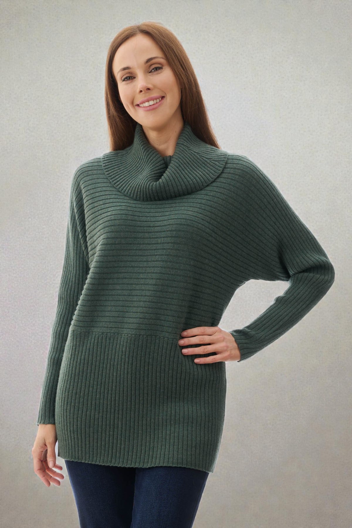 Roll neck jumper