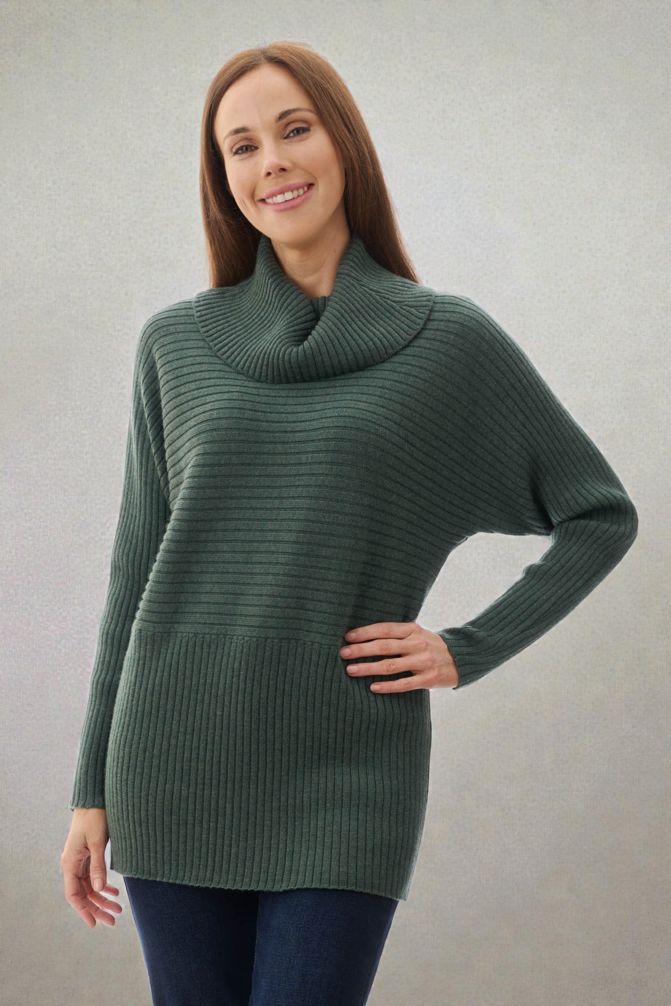 Roll neck jumper